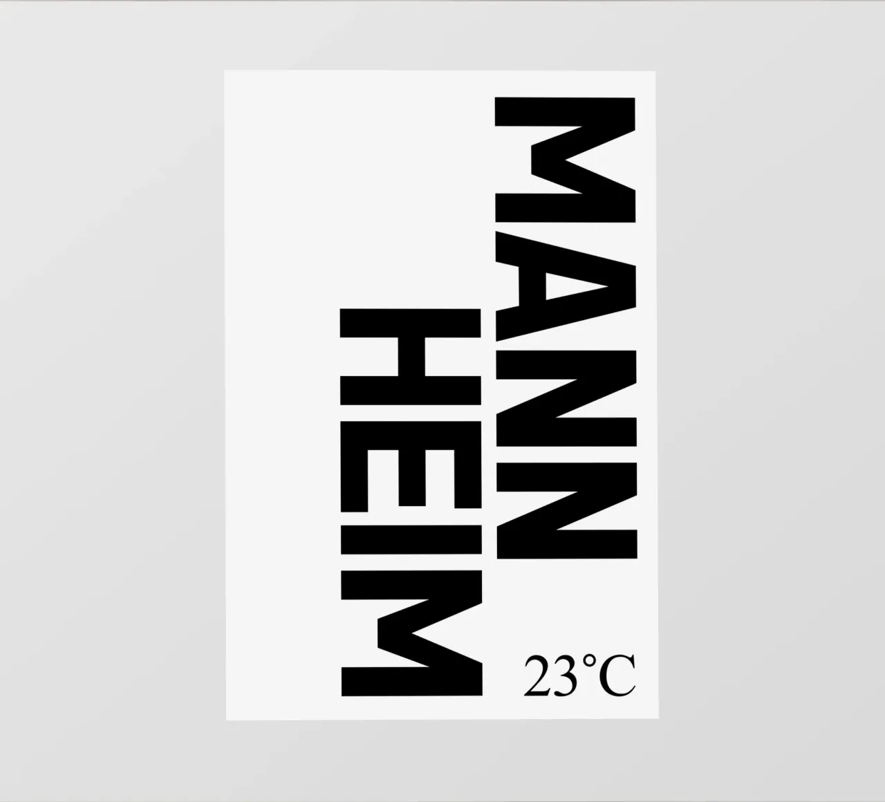 Mannheim telo in pvc da YV TYPOGRAPHY