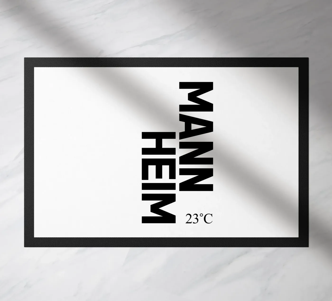 Mannheim doormat by YV TYPOGRAPHY