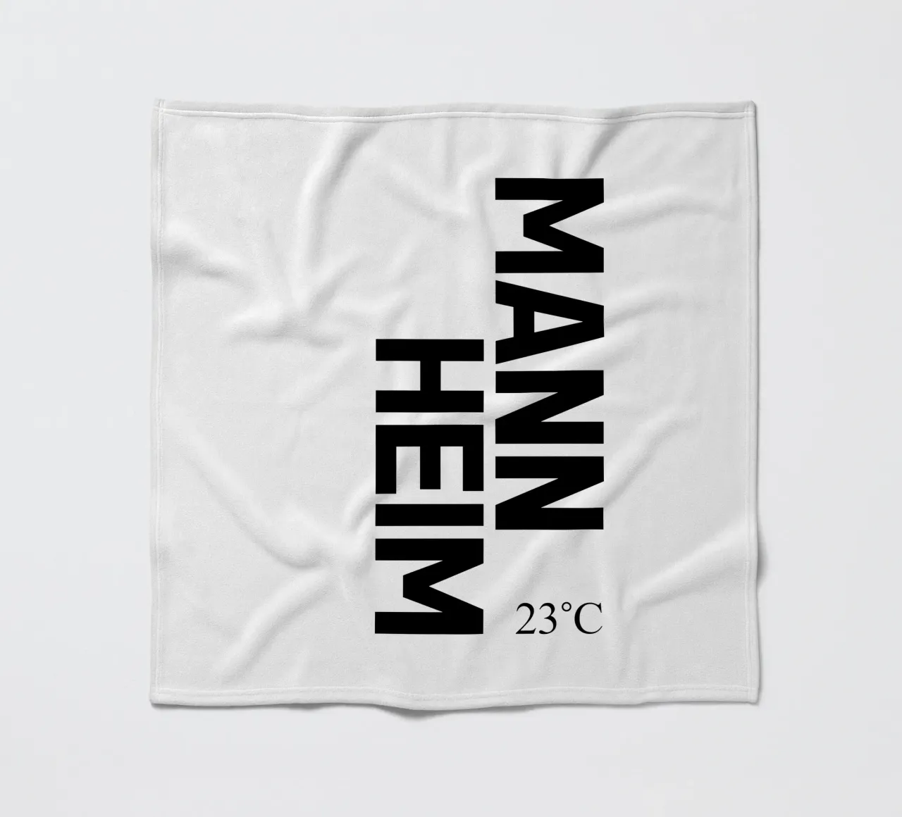 Mannheim fleecedeken van YV TYPOGRAPHY