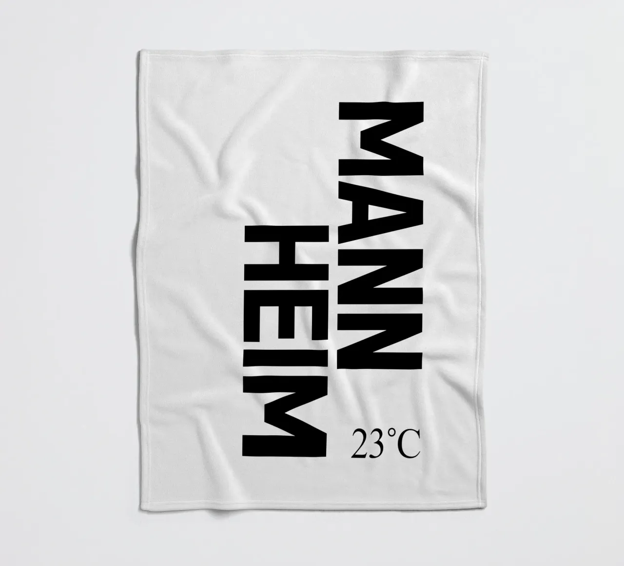 Mannheim fleecedeken van YV TYPOGRAPHY