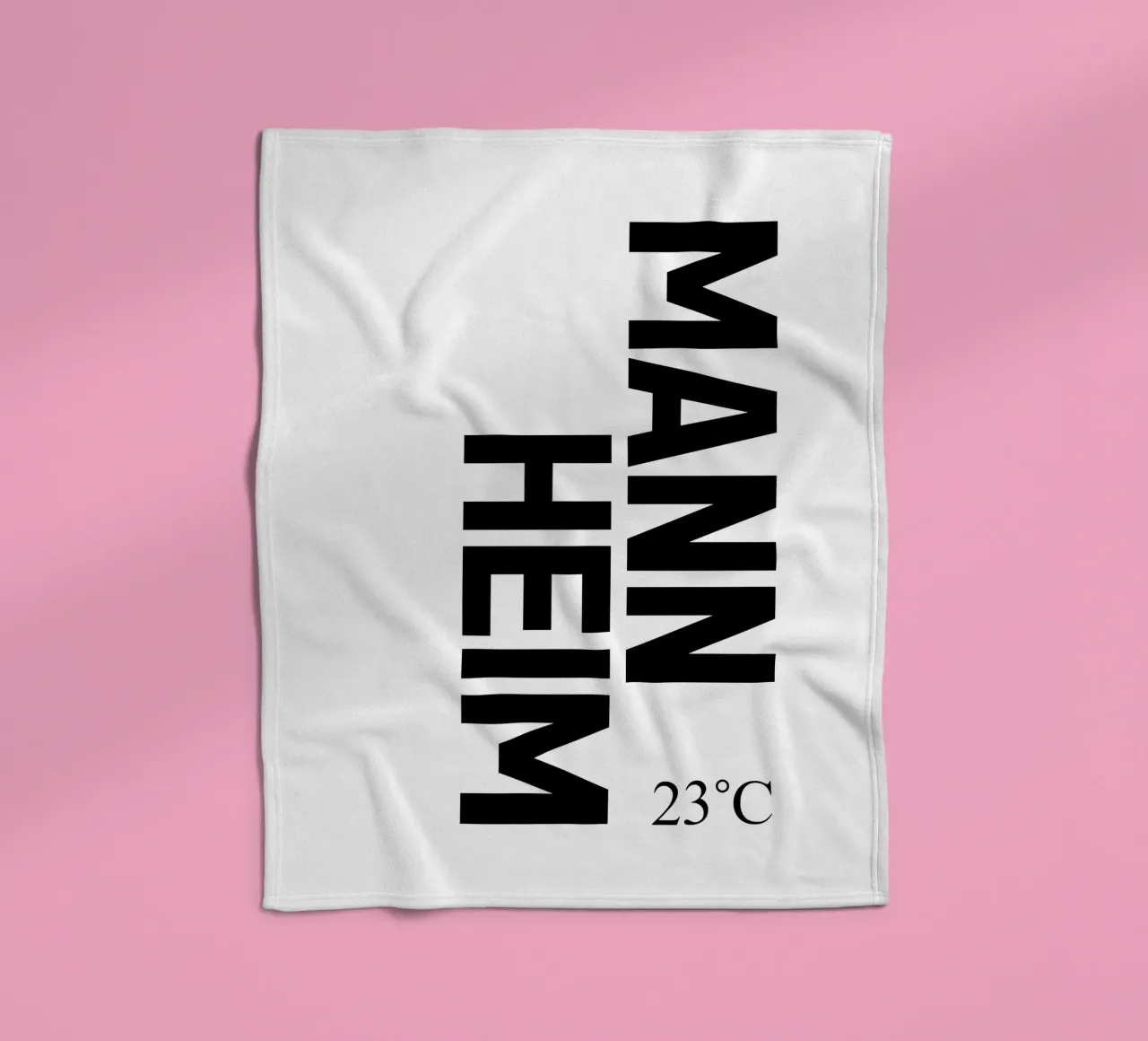 Mannheim fleecedeken van YV TYPOGRAPHY