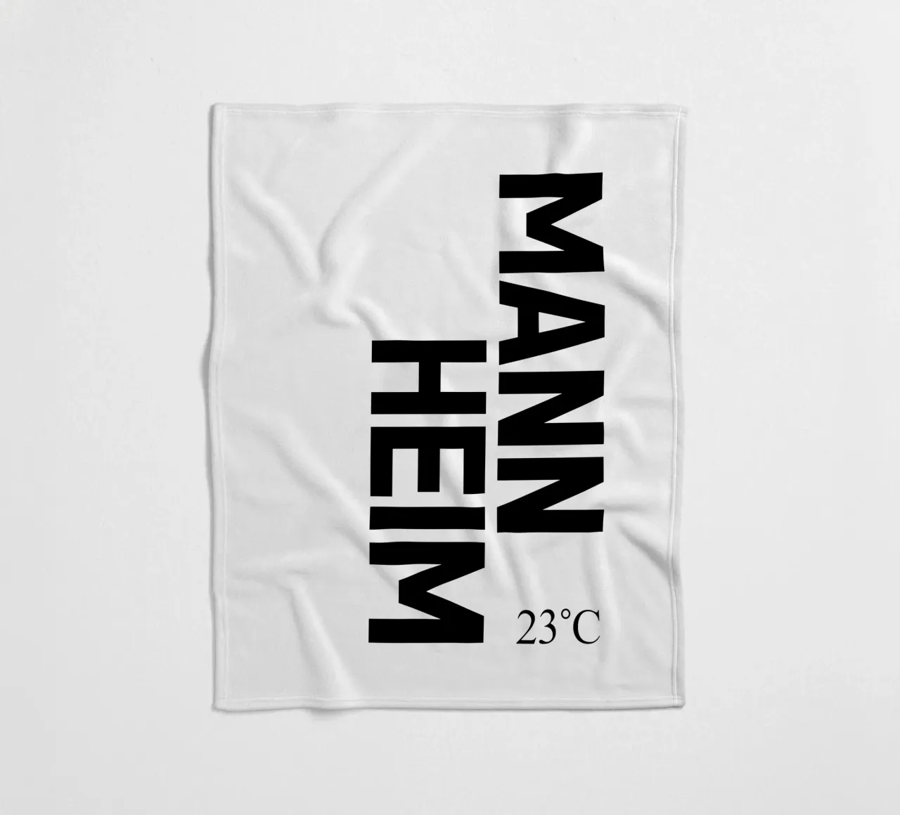 Mannheim fleecedeken van YV TYPOGRAPHY