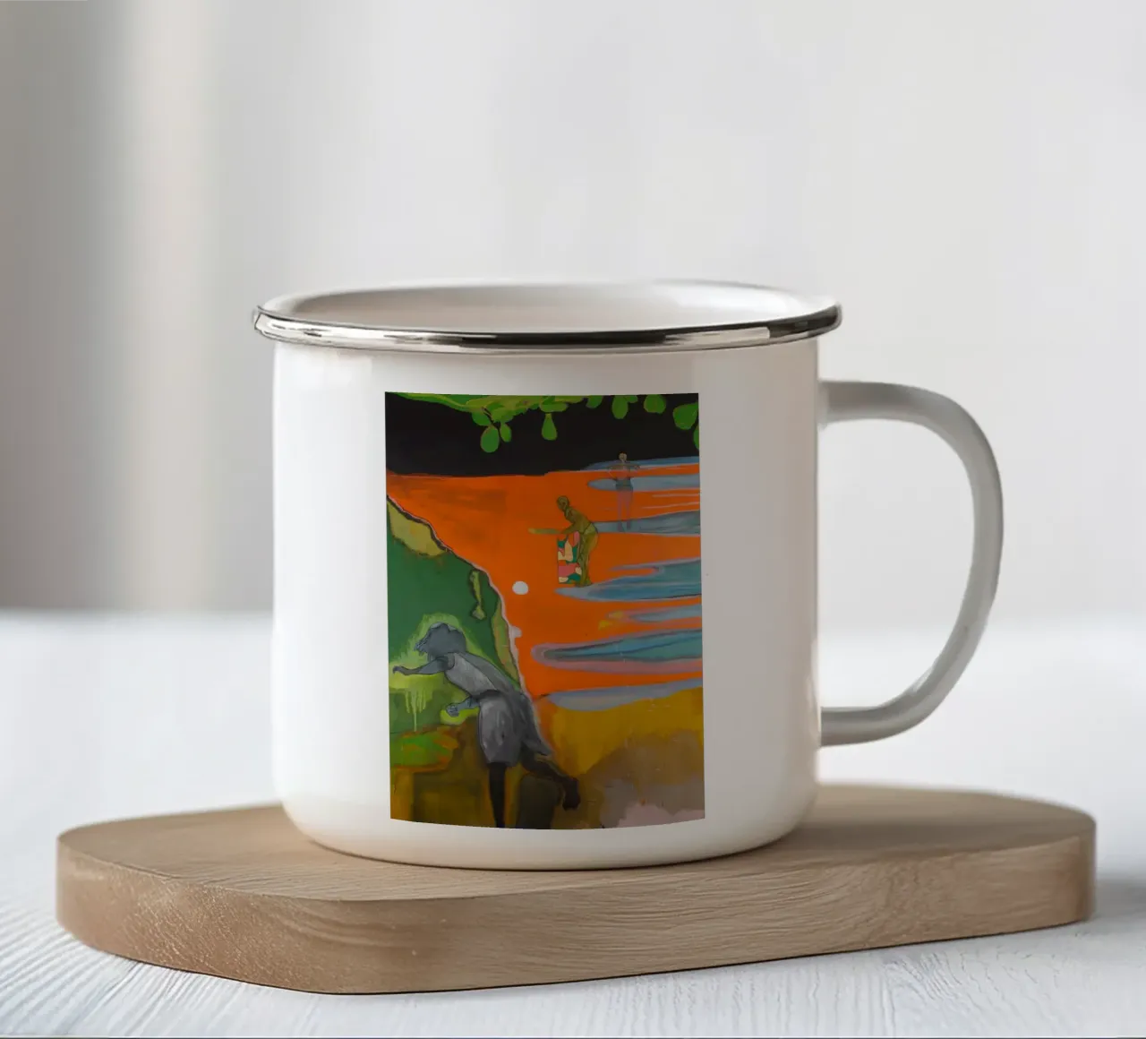 Peter Doig - Il significato dei Caraibi tazza in smalto da Milfordpaint