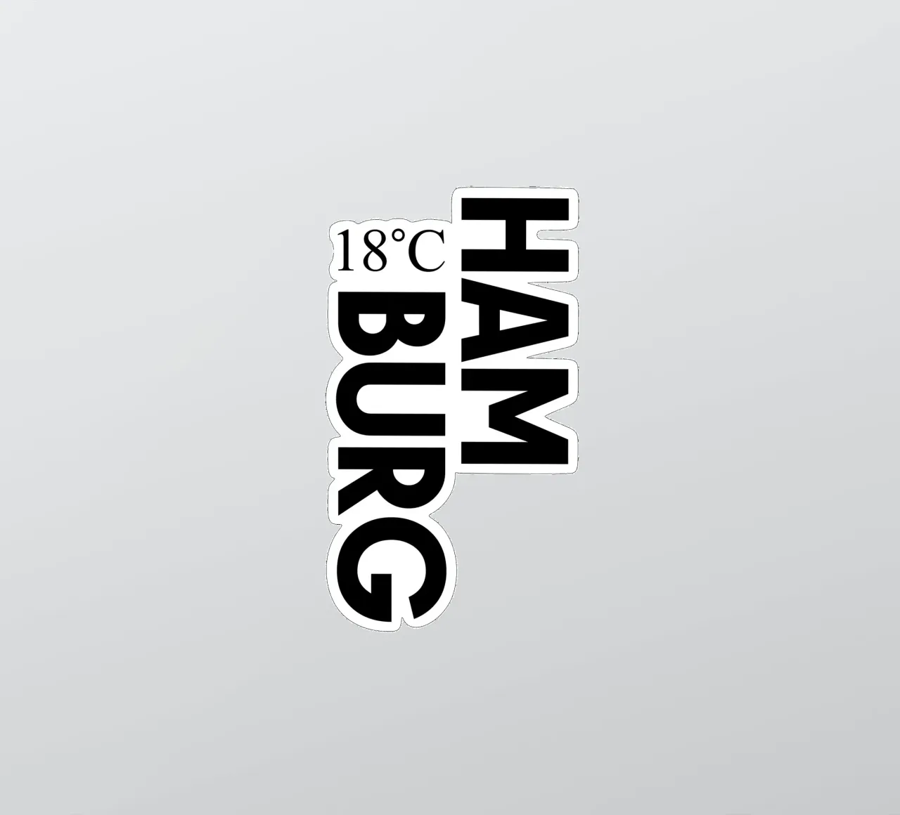 Amburgo adesivo da YV TYPOGRAPHY