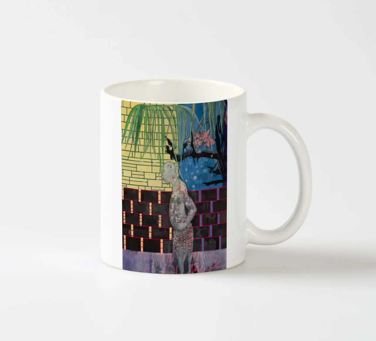 Peter Doig - La casa dei fiori tazza in ceramica da Milfordwings