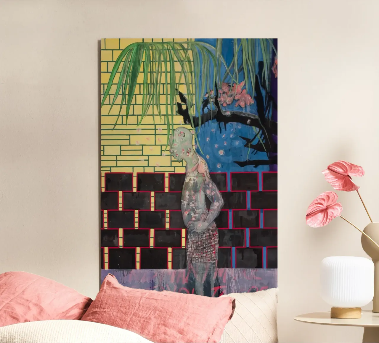 Peter Doig - La casa dei fiori alluminio dibond da Milfordwings