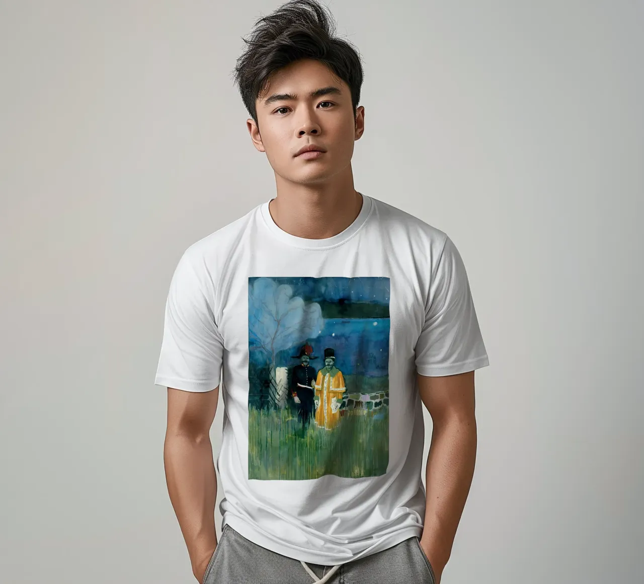 Peter Doig - Gasthof 2003 t-shirt da Milfordwings