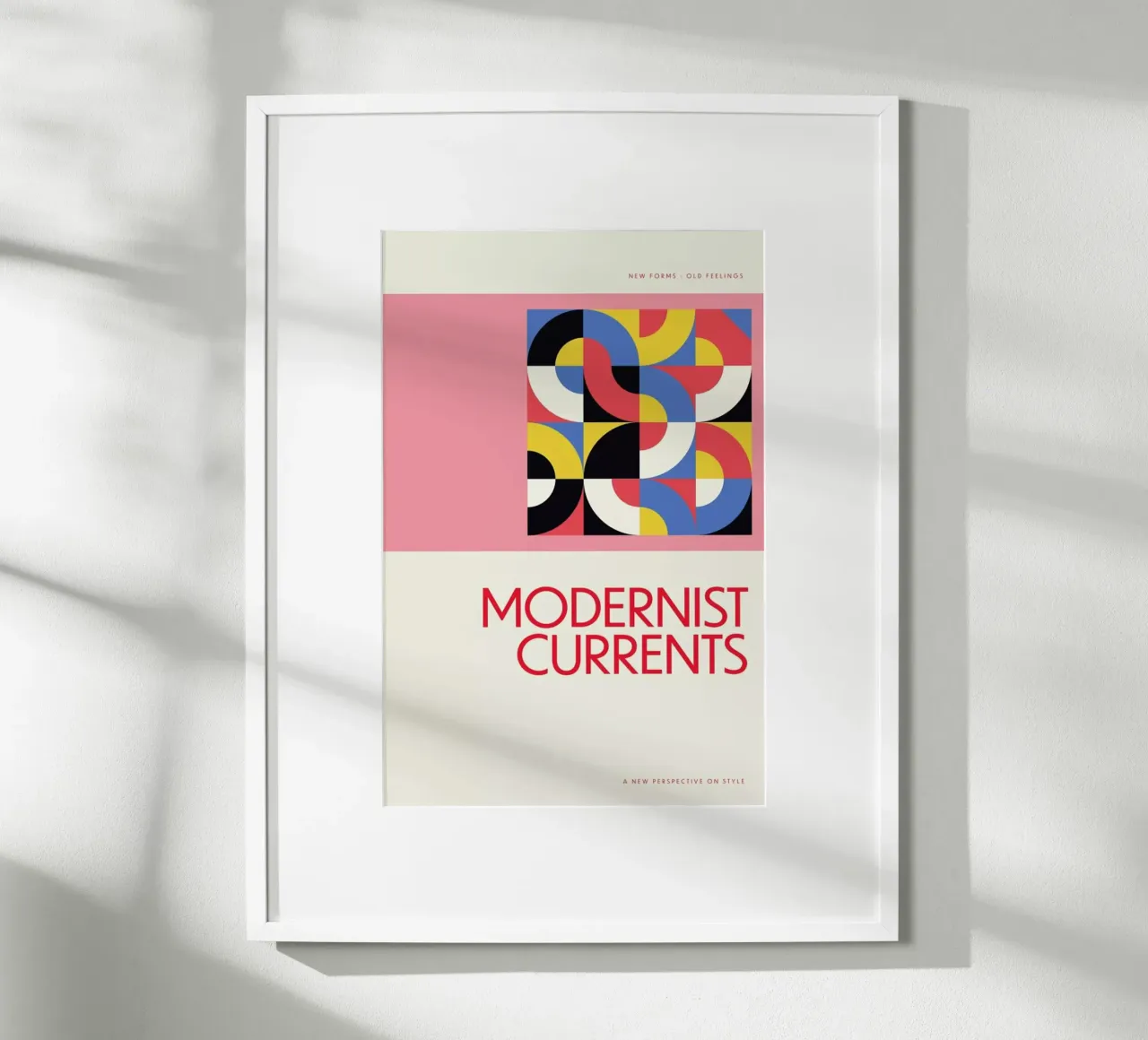 Modernist Currents 13 poster con telaio in alluminio da Studio One