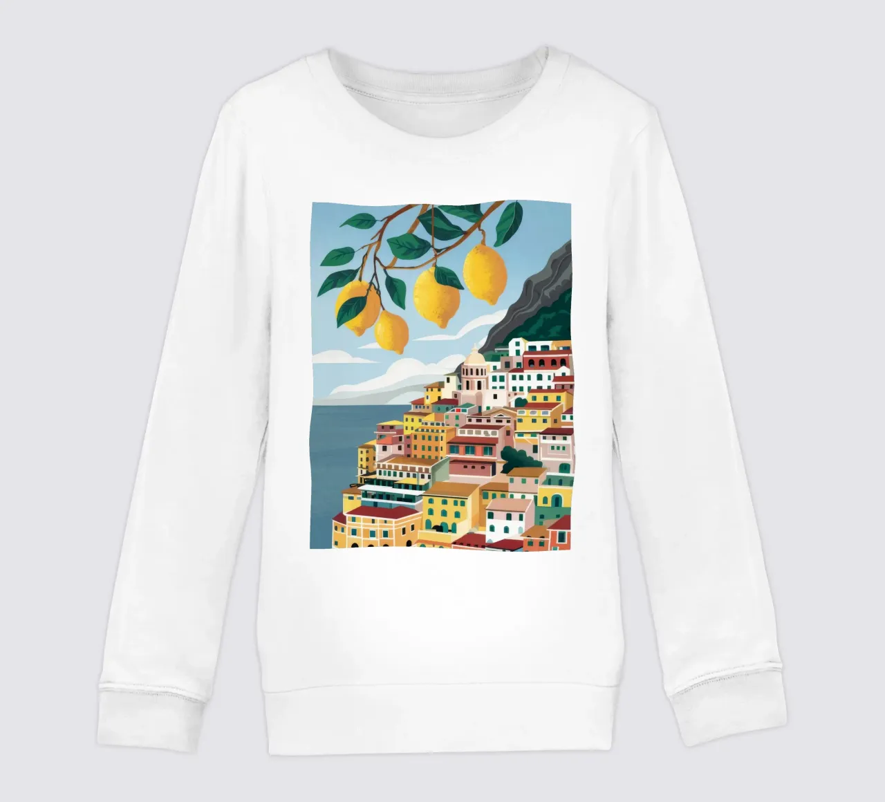 Positano Lemon Vista felpa bambino da Muse Artworks