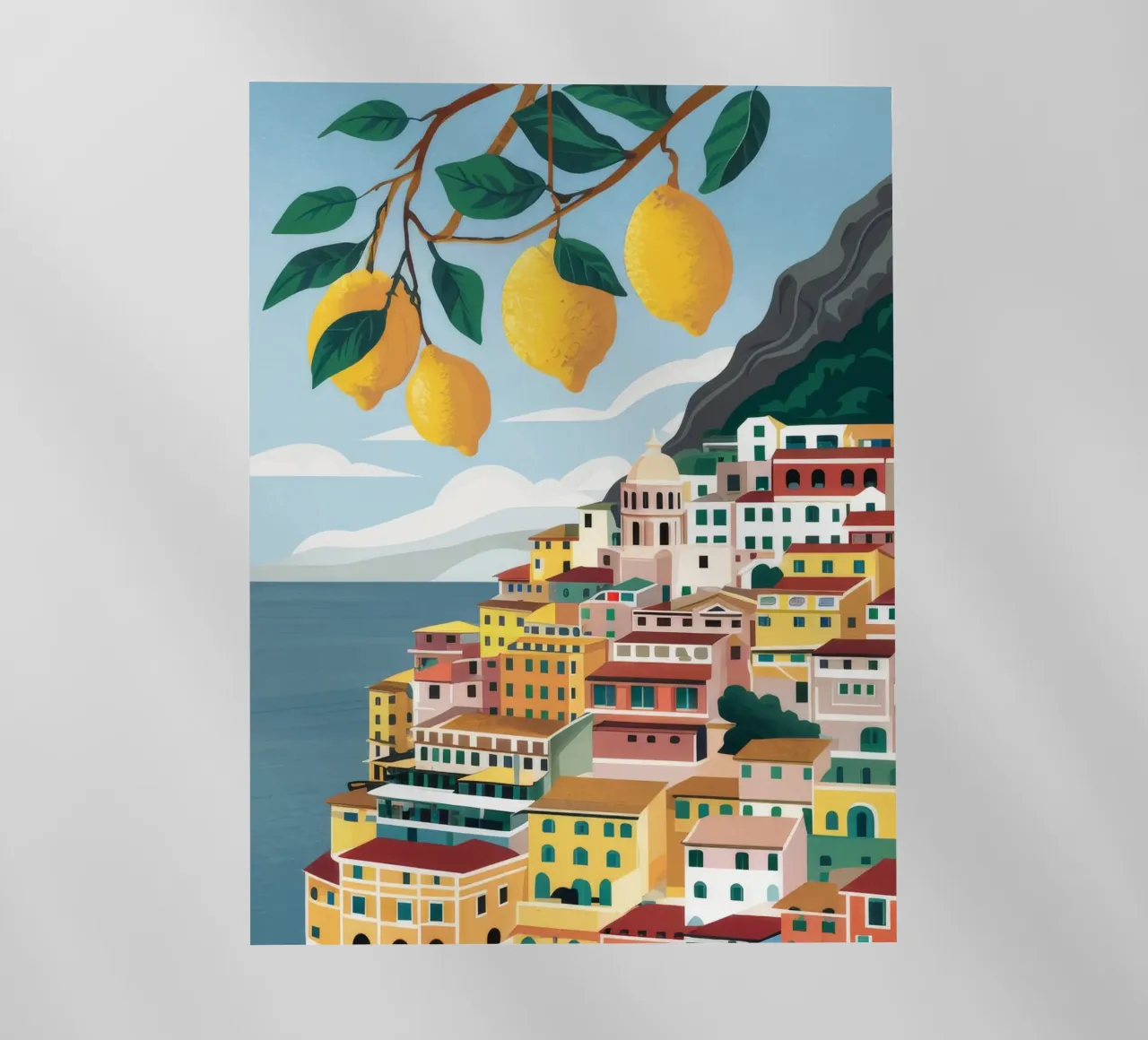 Positano Lemon Vista pellicola backlit da Muse Artworks