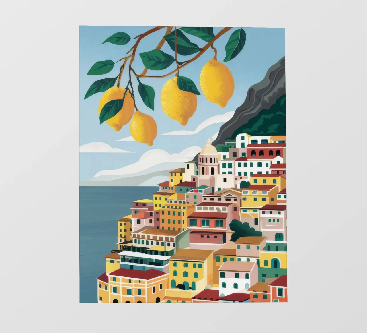 Positano Lemon Vista pellicola backlit da Muse Artworks