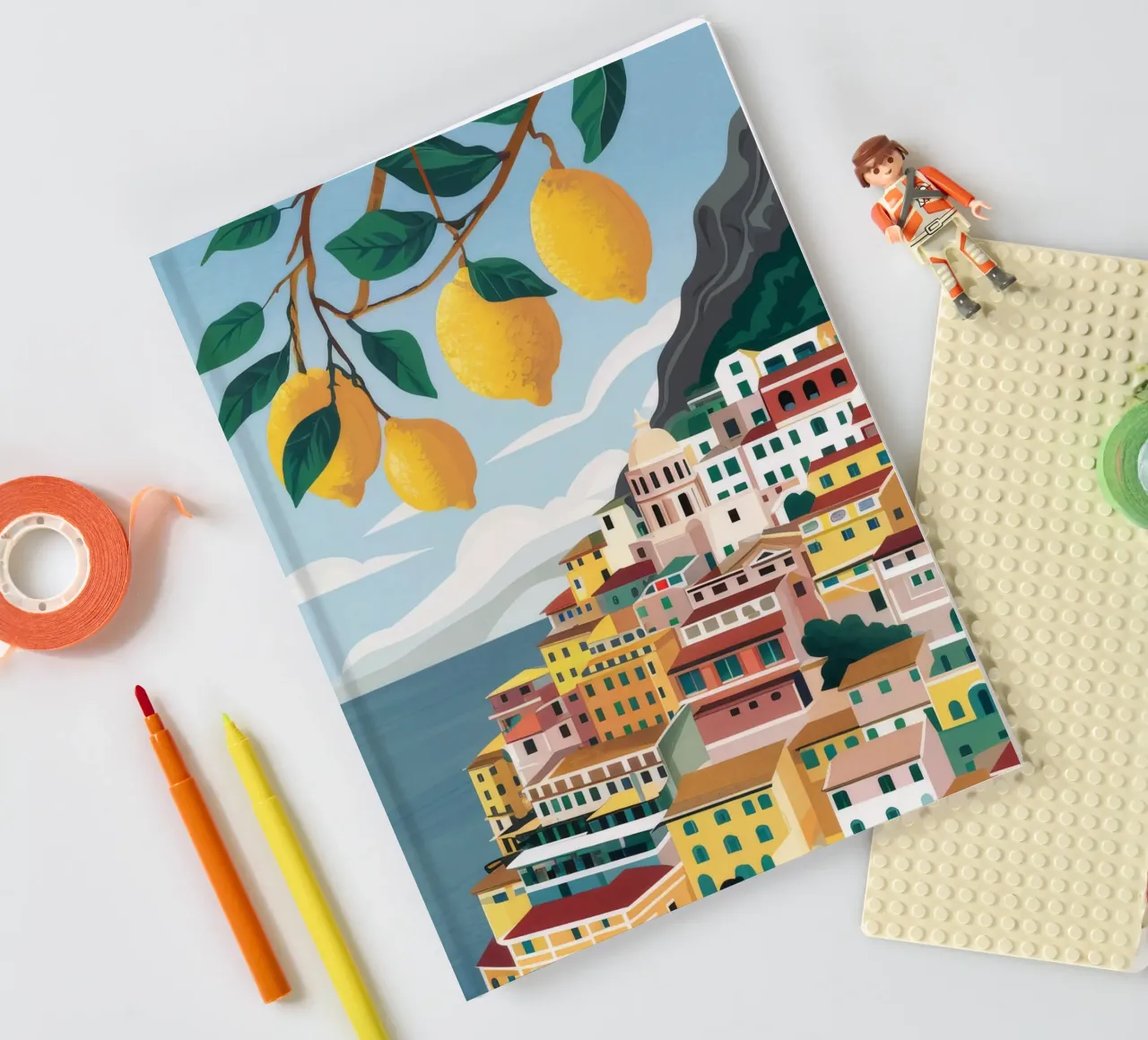 Positano Lemon Vista notebook by Muse Artworks