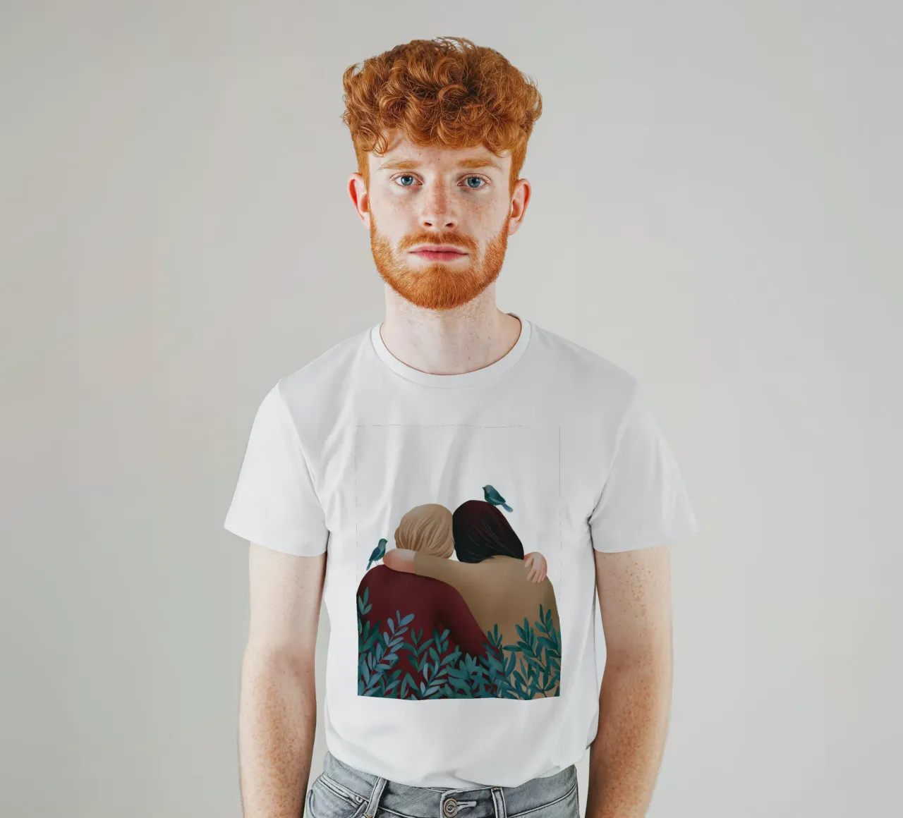 L'abbraccio gentile delle sorelle t-shirt da Sentinel Glow