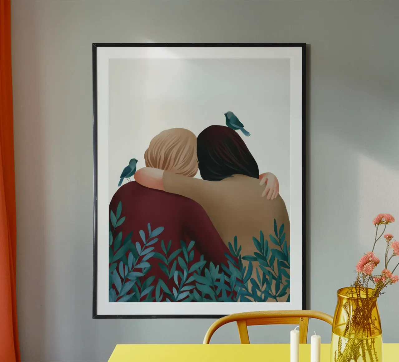 L'abbraccio gentile delle sorelle poster da Sentinel Glow