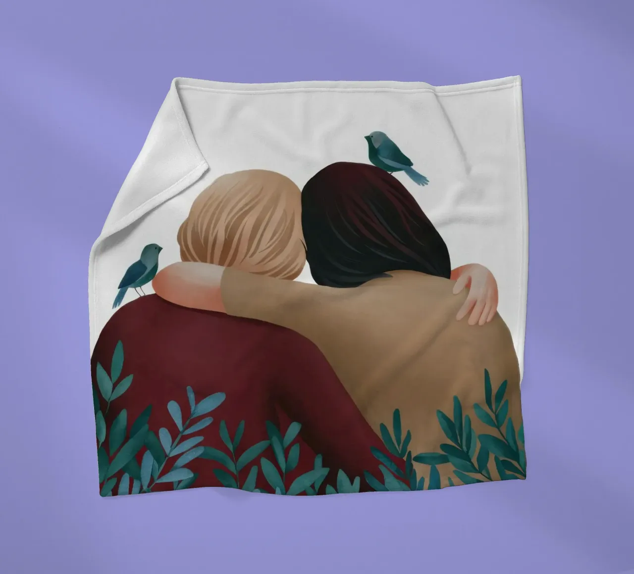 L'abbraccio gentile delle sorelle coperta in pile da Sentinel Glow