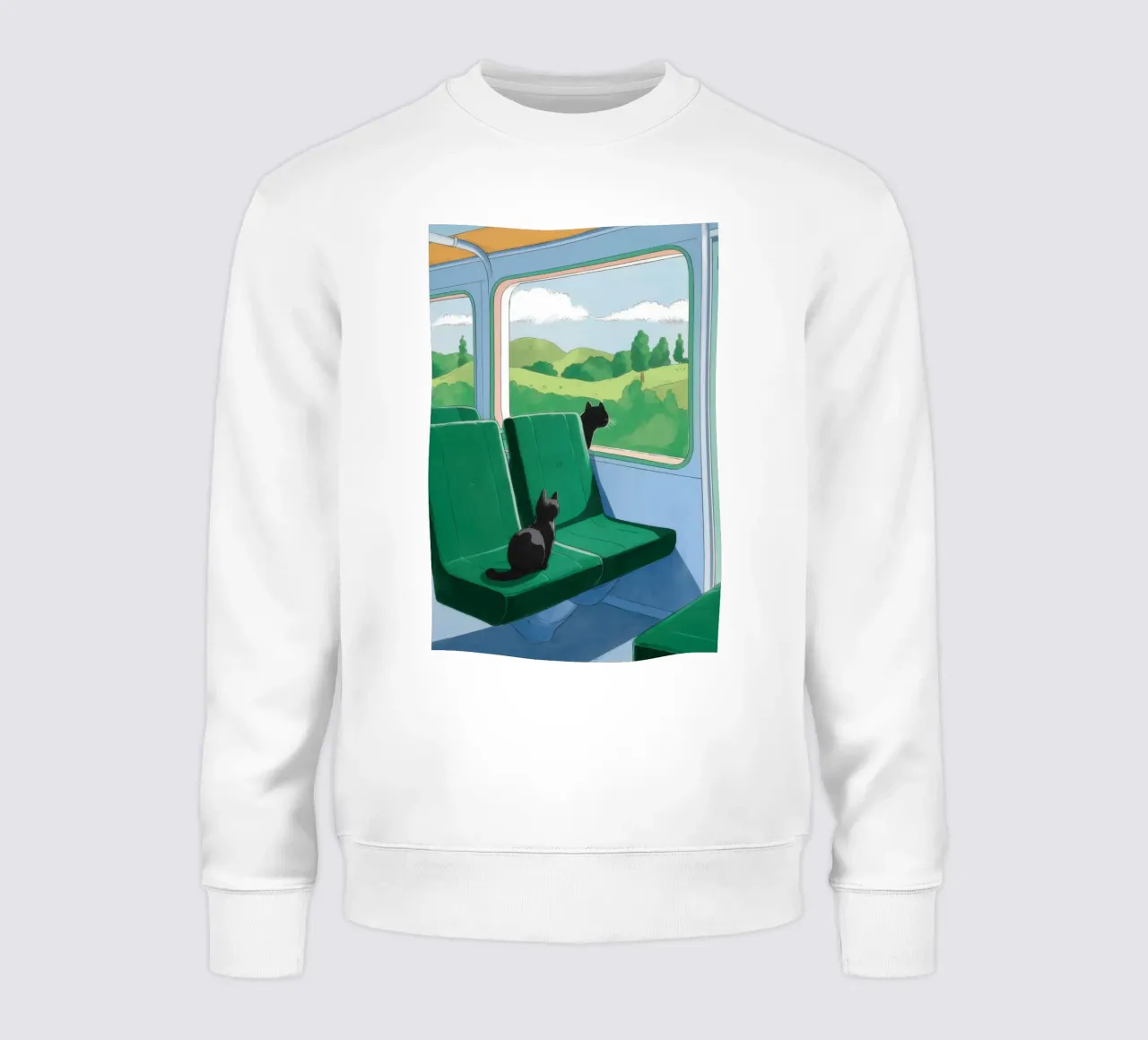 Train Window View sweatshirt by Pale Aura