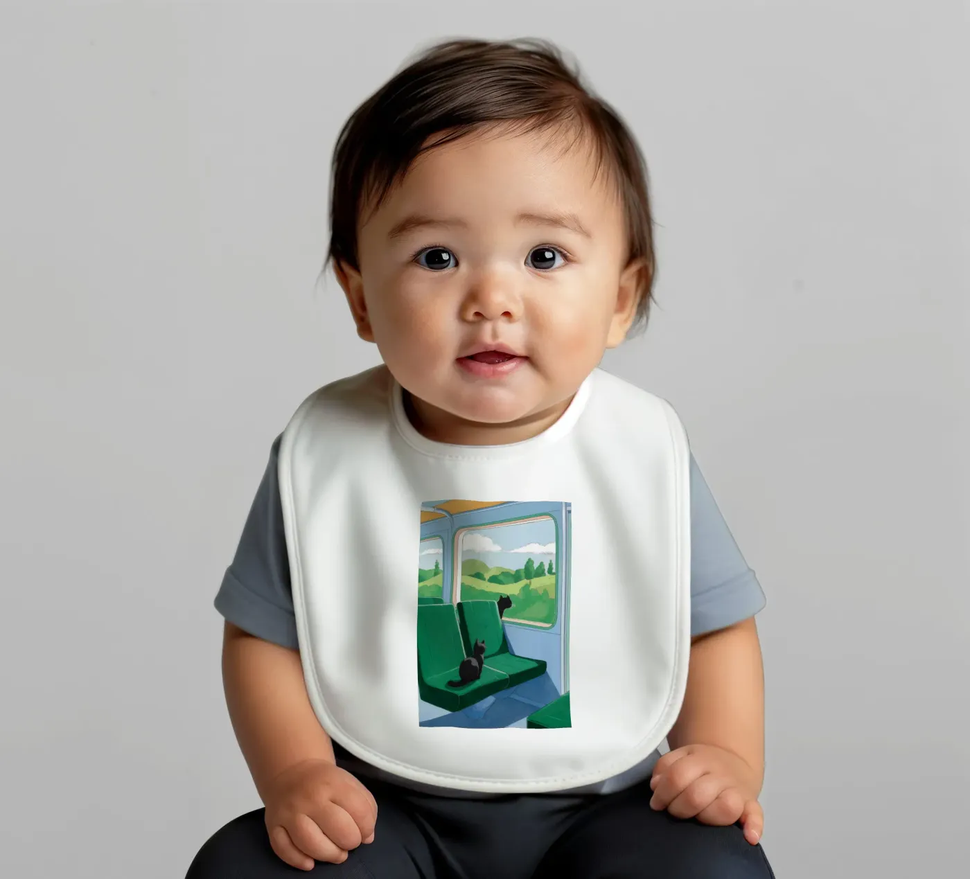 Train Window View bavoir de Pale Aura