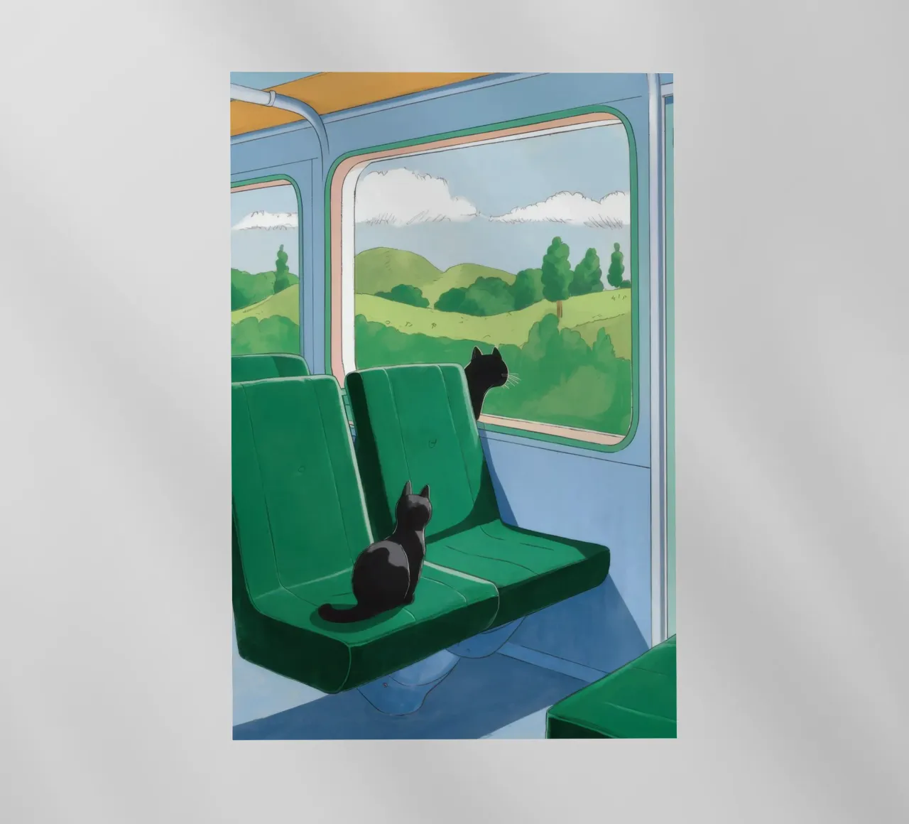 Vista dalla finestra del treno pellicola backlit da Pale Aura