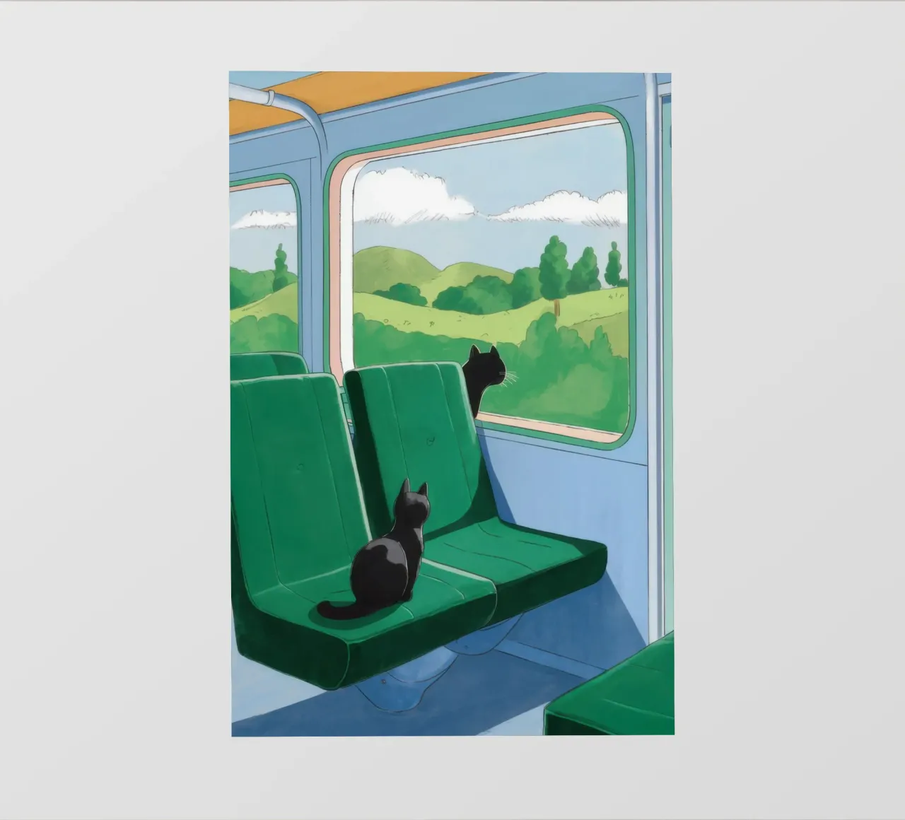 Vista dalla finestra del treno pellicola backlit da Pale Aura