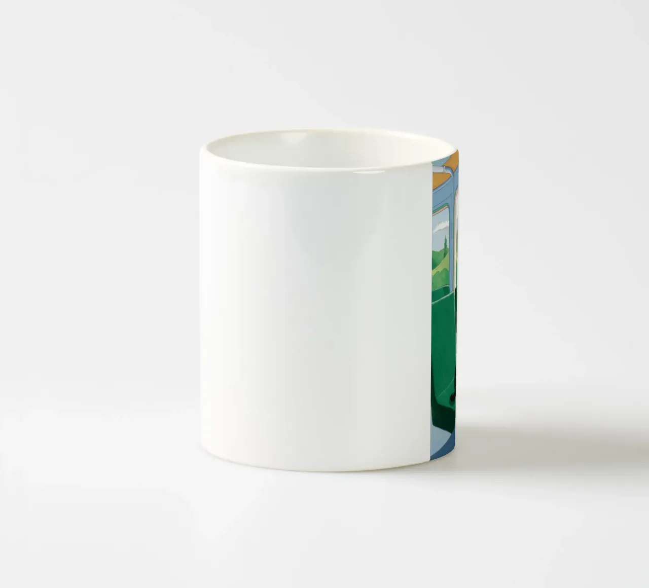 Train Window View ceramic mug by Pale Aura