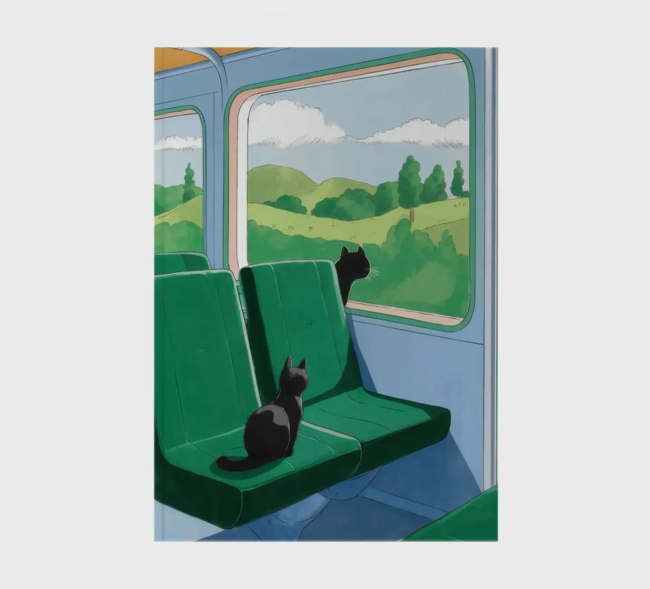 Train Window View notebook by Pale Aura