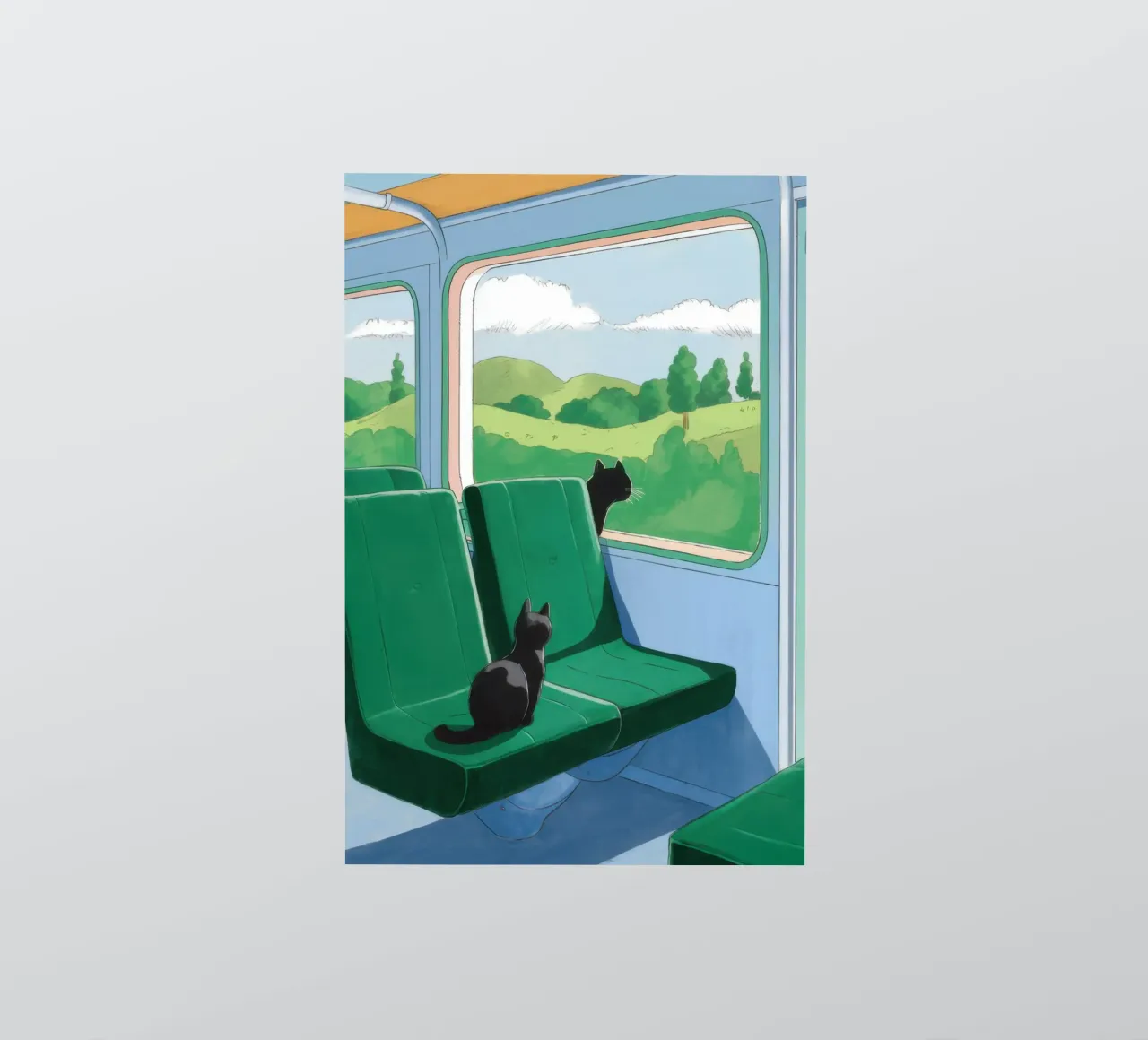 Train Window View sticker by Pale Aura