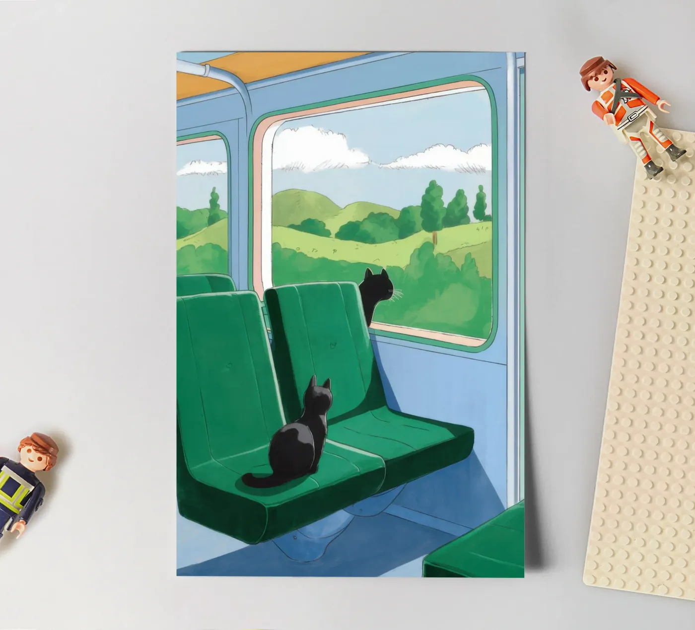 Train Window View sticker sheet by Pale Aura