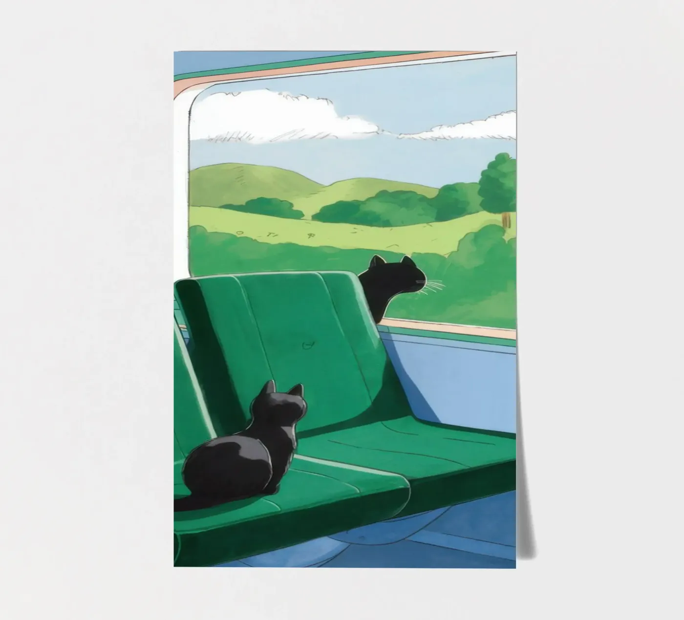 Train Window View sticker sheet by Pale Aura