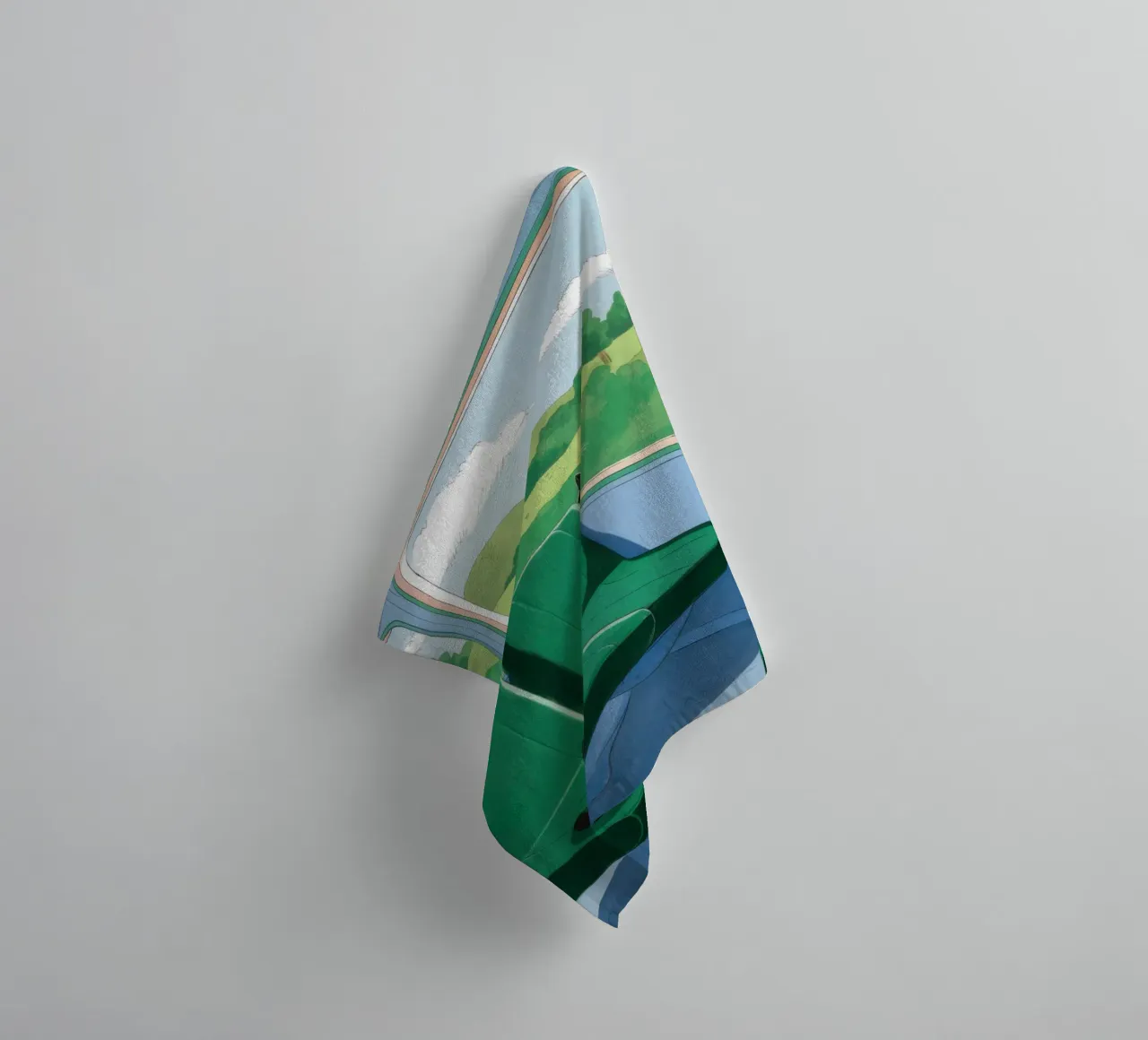 Train Window View towel by Pale Aura