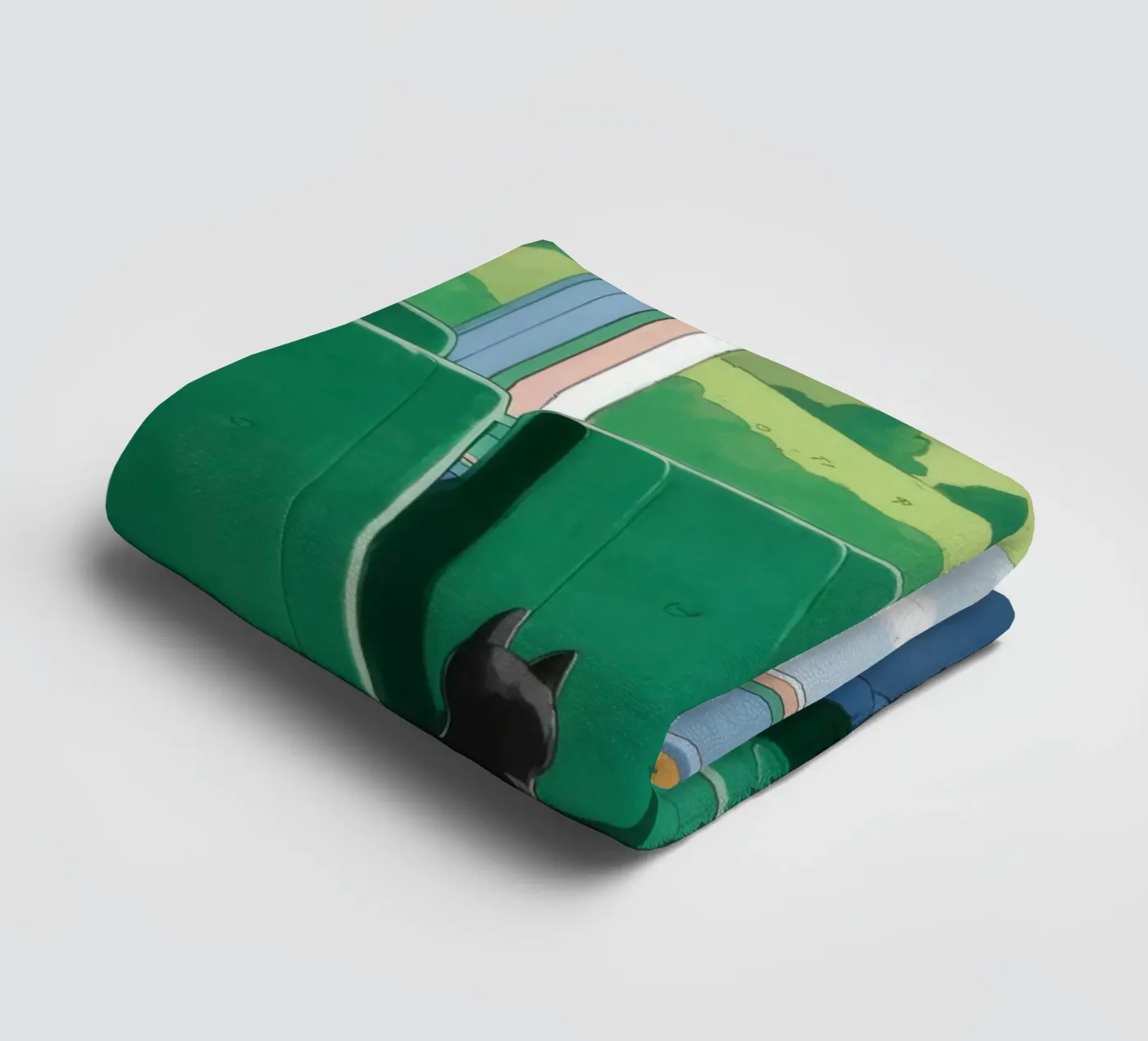 Train Window View towel by Pale Aura