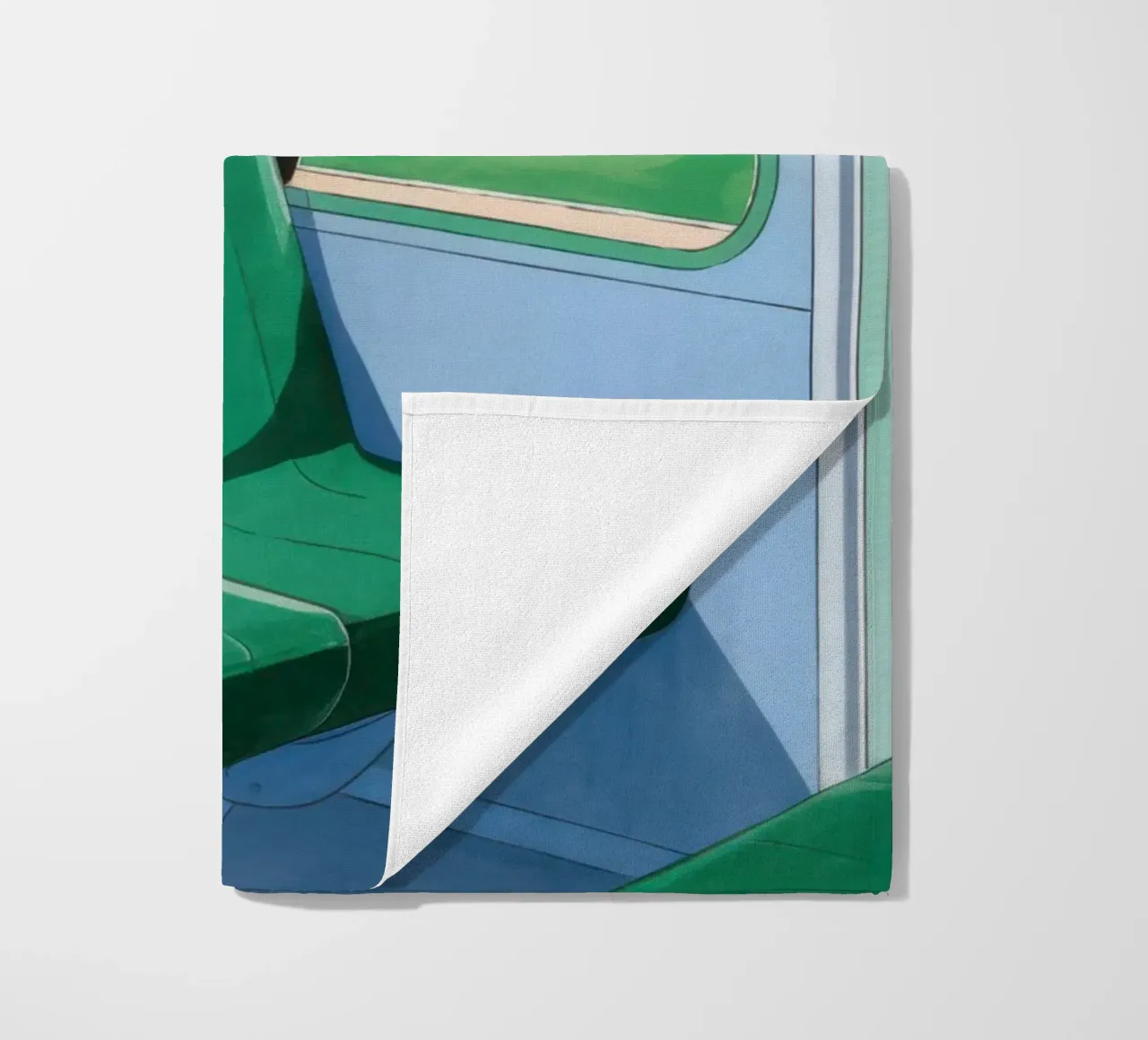 Train Window View beach towel by Pale Aura