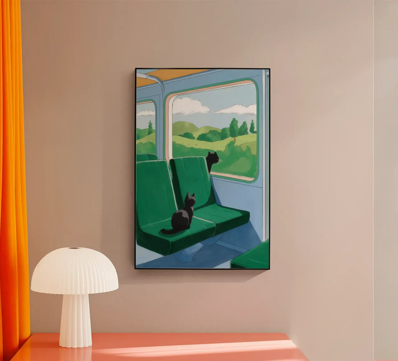 Train Window View plexiglass da Pale Aura