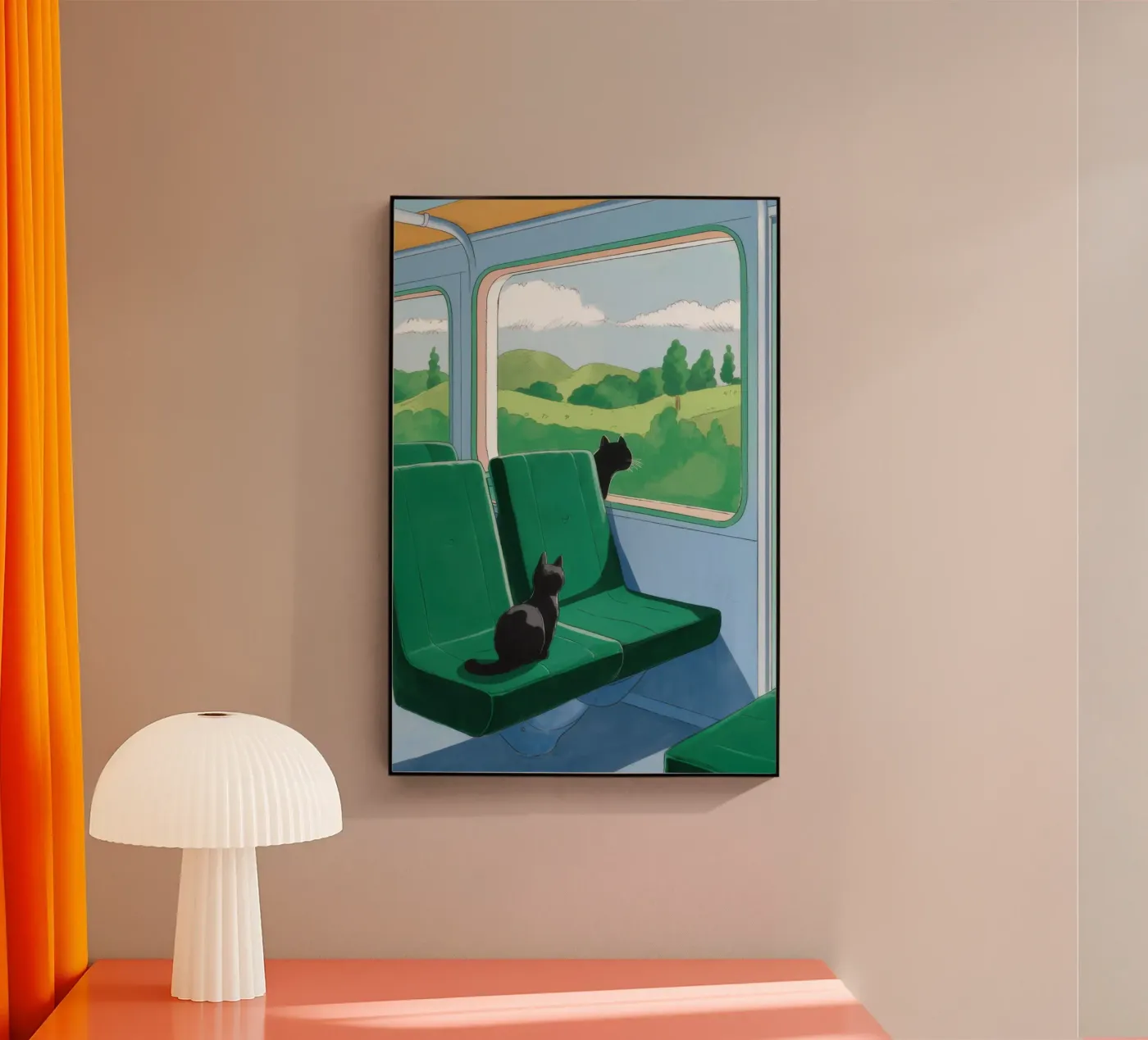 Vue de la fenêtre du train plexiglas de Pale Aura