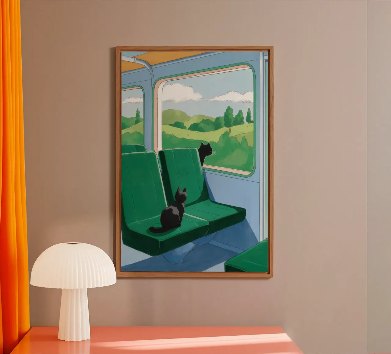 Train Window View forex plate by Pale Aura