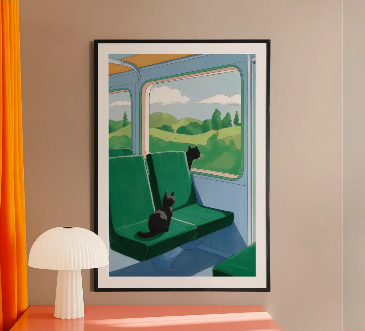 Train Window View poster by Pale Aura