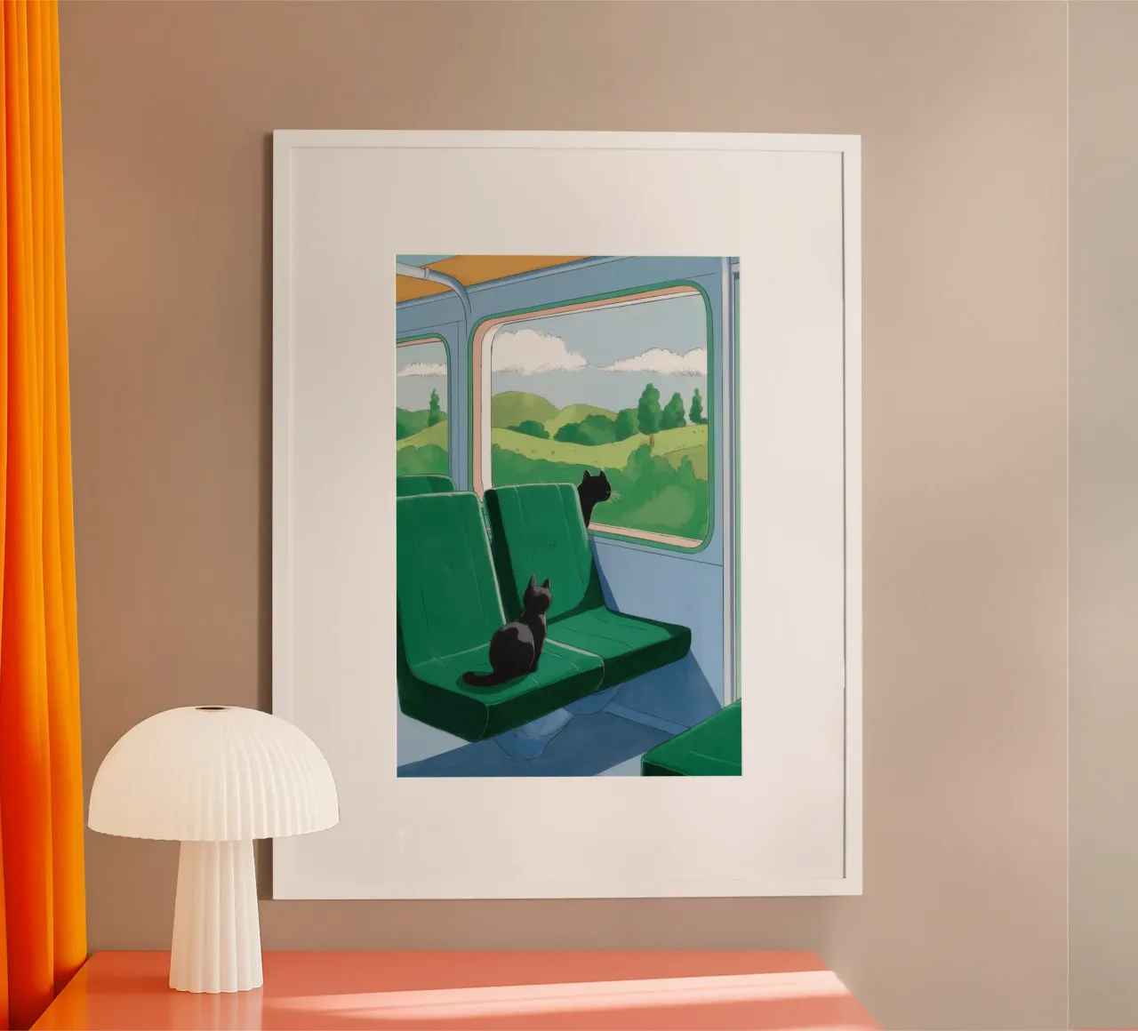 Train Window View poster by Pale Aura