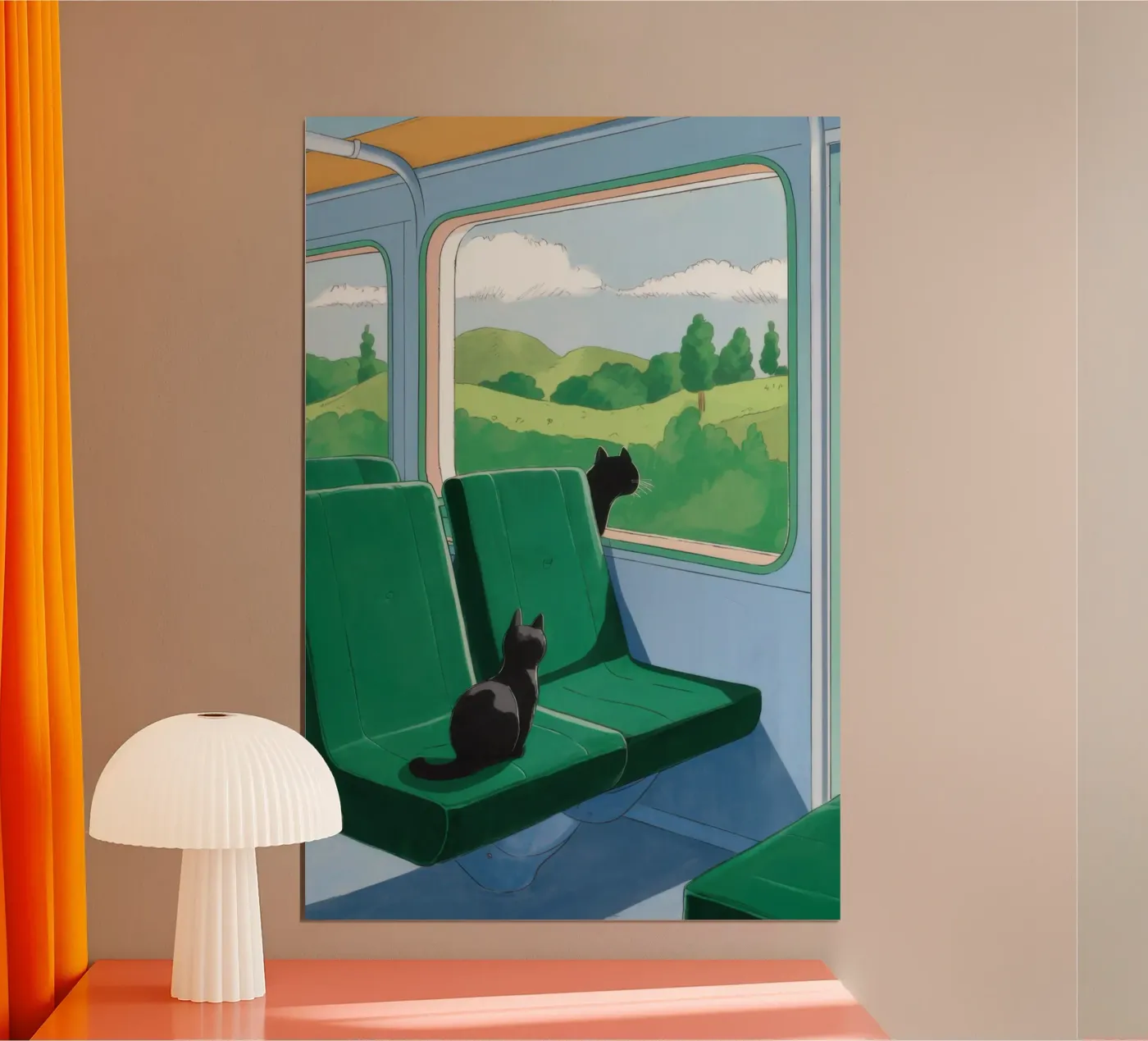 Train Window View poster by Pale Aura