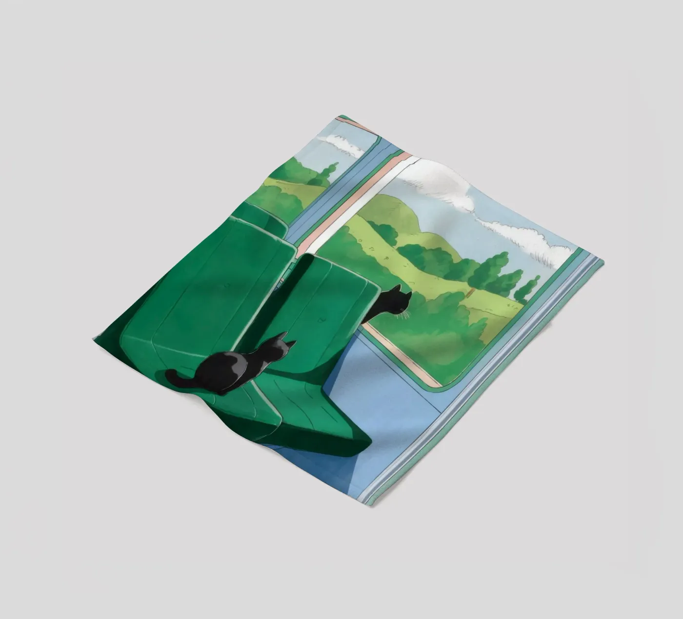 Treinvenster fleecedeken van Pale Aura