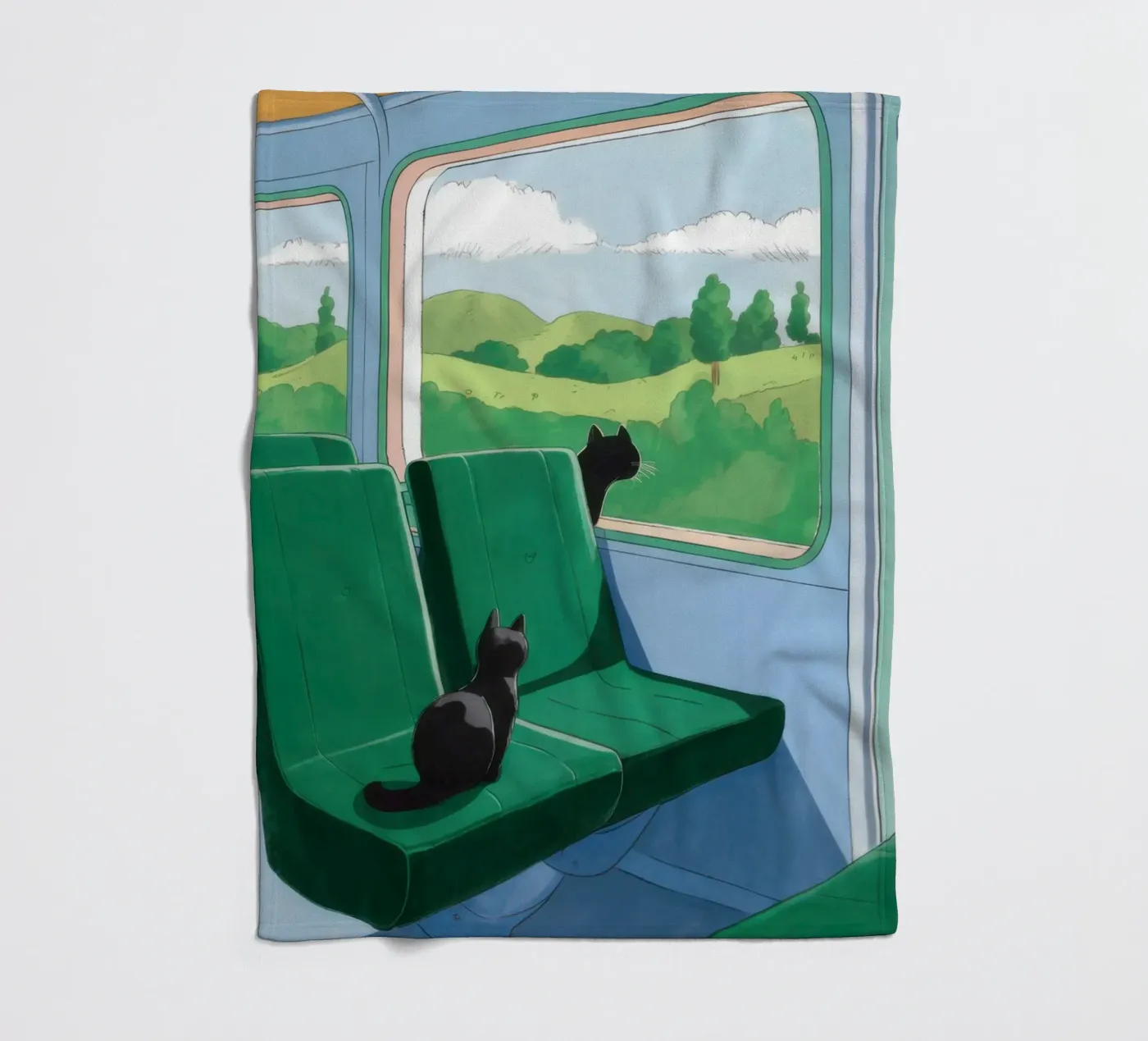 Treinvenster fleecedeken van Pale Aura