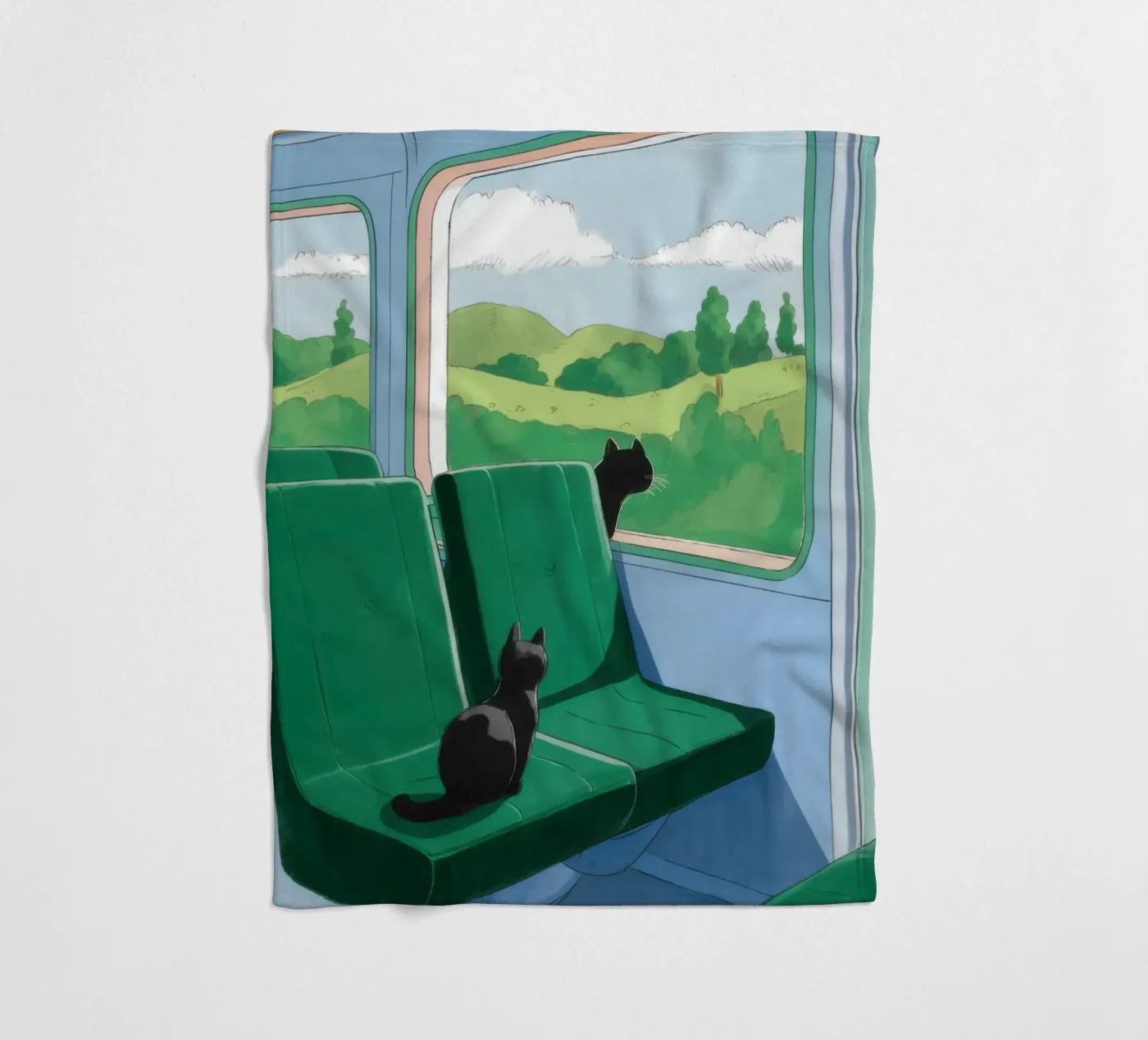 Treinvenster fleecedeken van Pale Aura