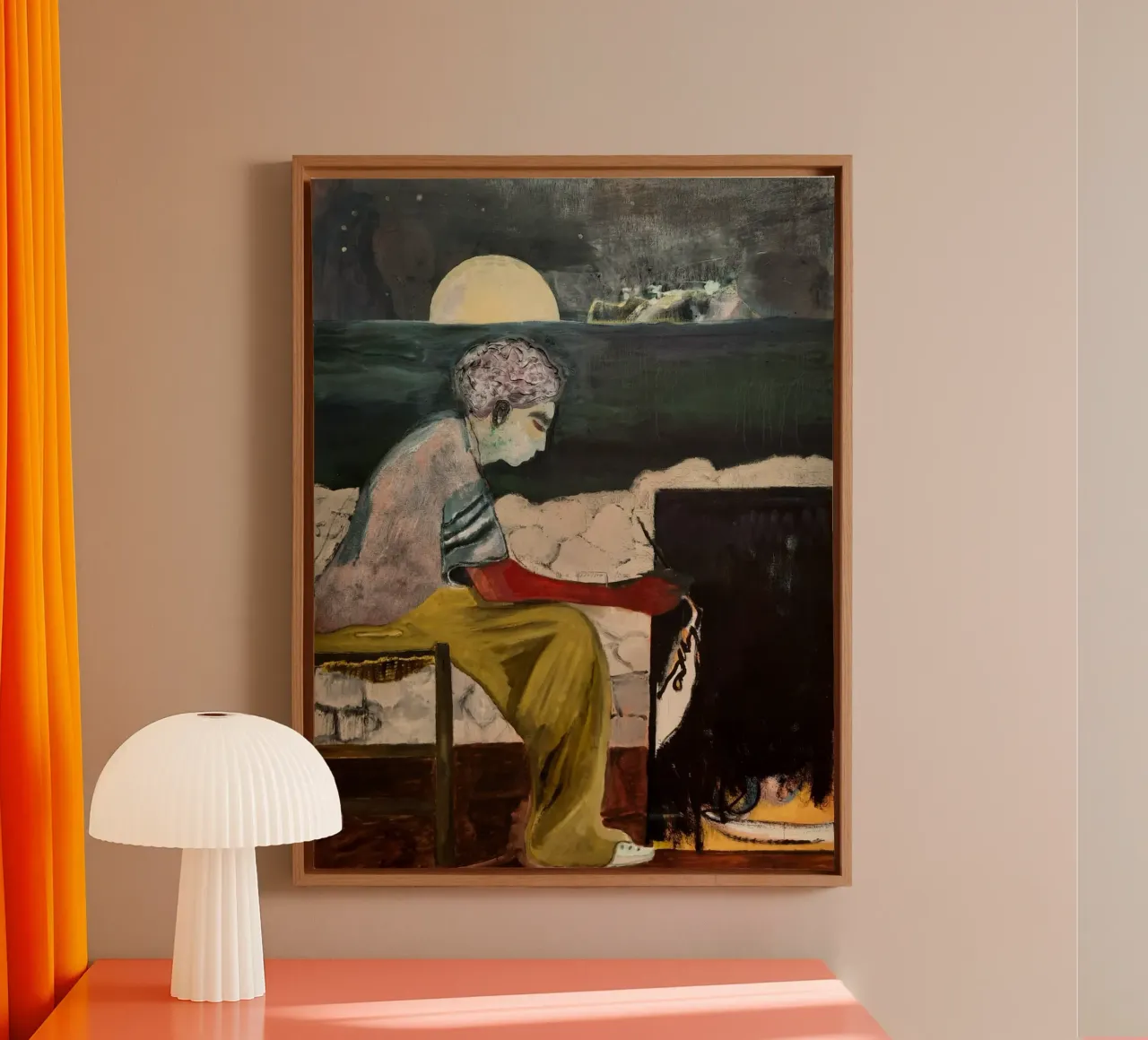 Peter Doig - De Courtauld canvas met Baklijst van Milfordwings