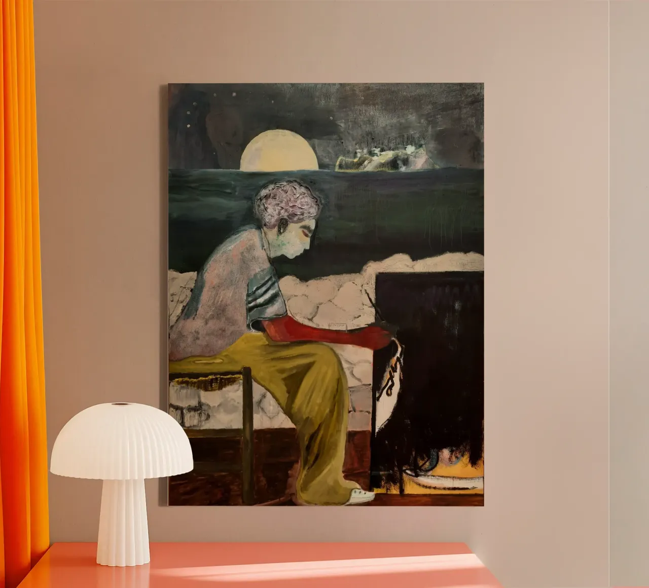 Peter Doig - De Courtauld canvas met Baklijst van Milfordwings