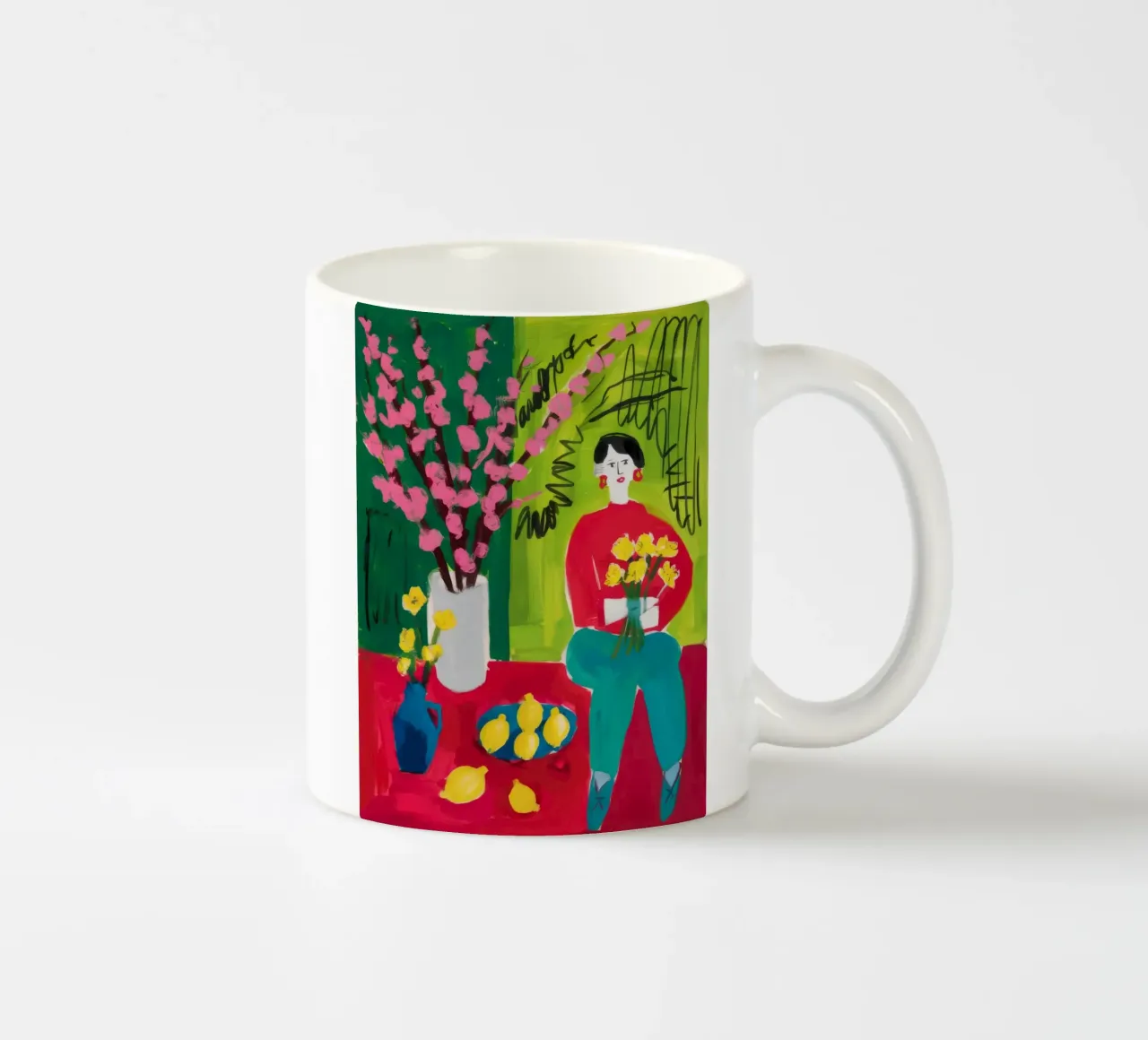 Bouquet di limone Stillness tazza in ceramica da Stone Decade
