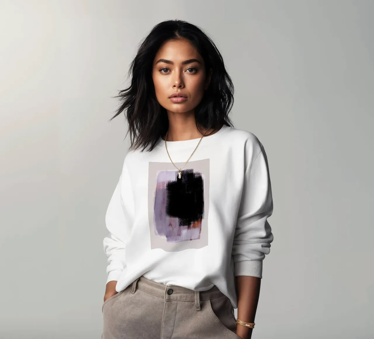 Abstract Brush Strokes 74 felpa da Mareike Bรถhmer