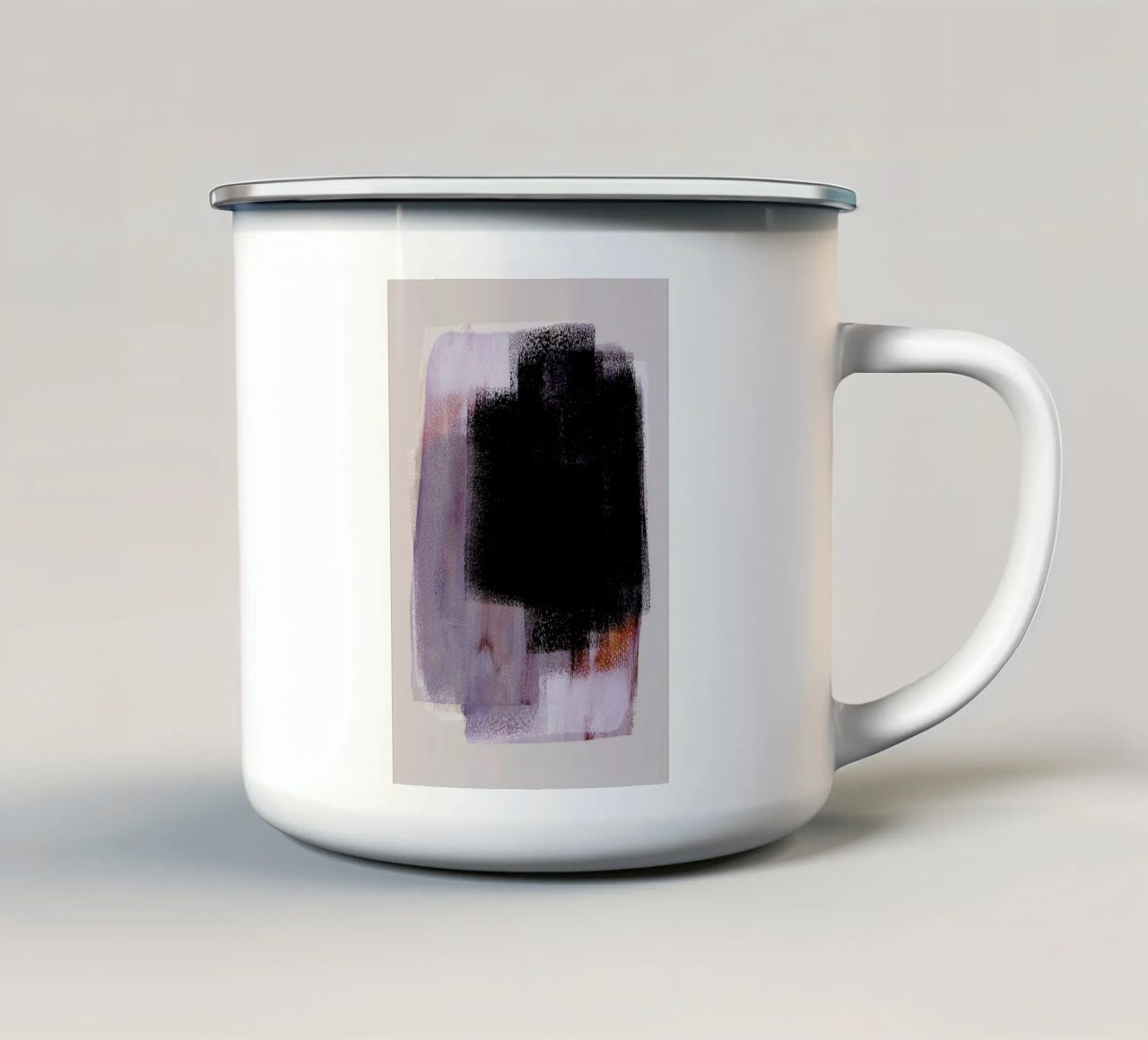 Abstract Brush Strokes 74 tazza in smalto da Mareike Böhmer