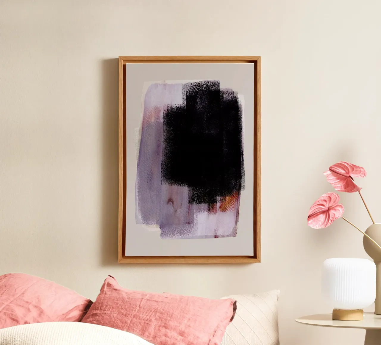 Abstract Brush Strokes 74 tela con Cornice a cassetta da Mareike Böhmer