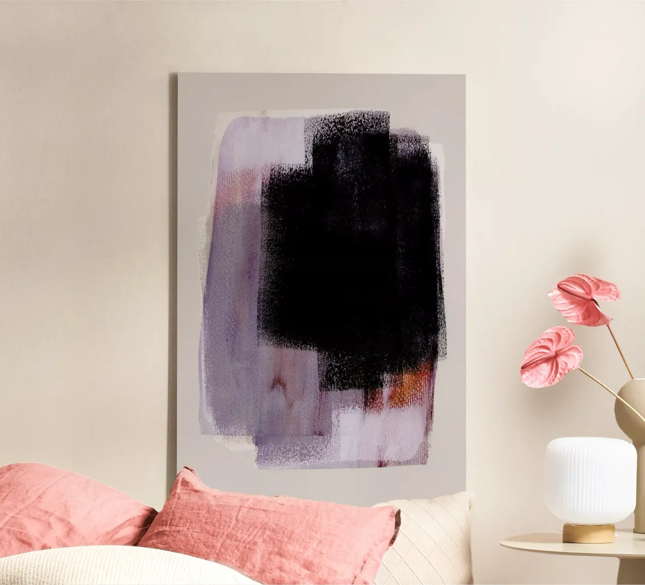 Abstract Brush Strokes 74 tela con Cornice a cassetta da Mareike Böhmer
