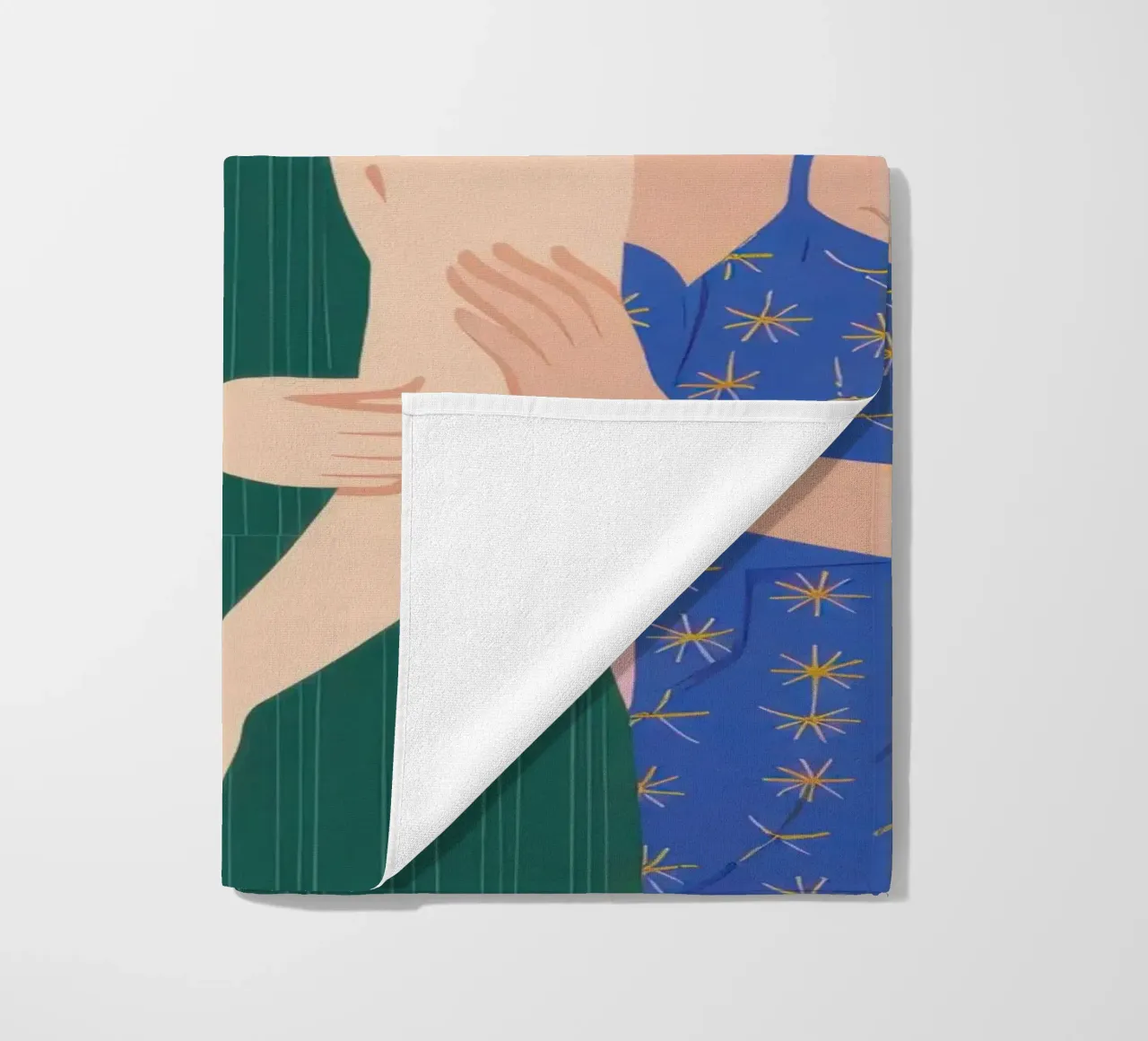 Trio von Freunden Strandtuch von Sentinel Glow