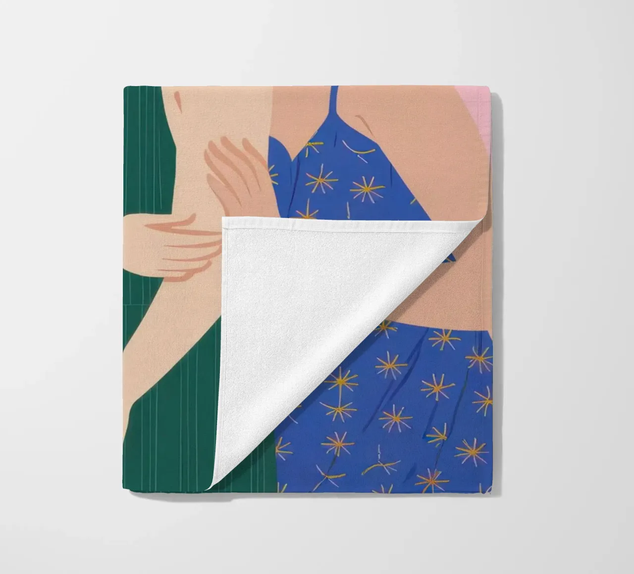 Trio von Freunden Strandtuch von Sentinel Glow