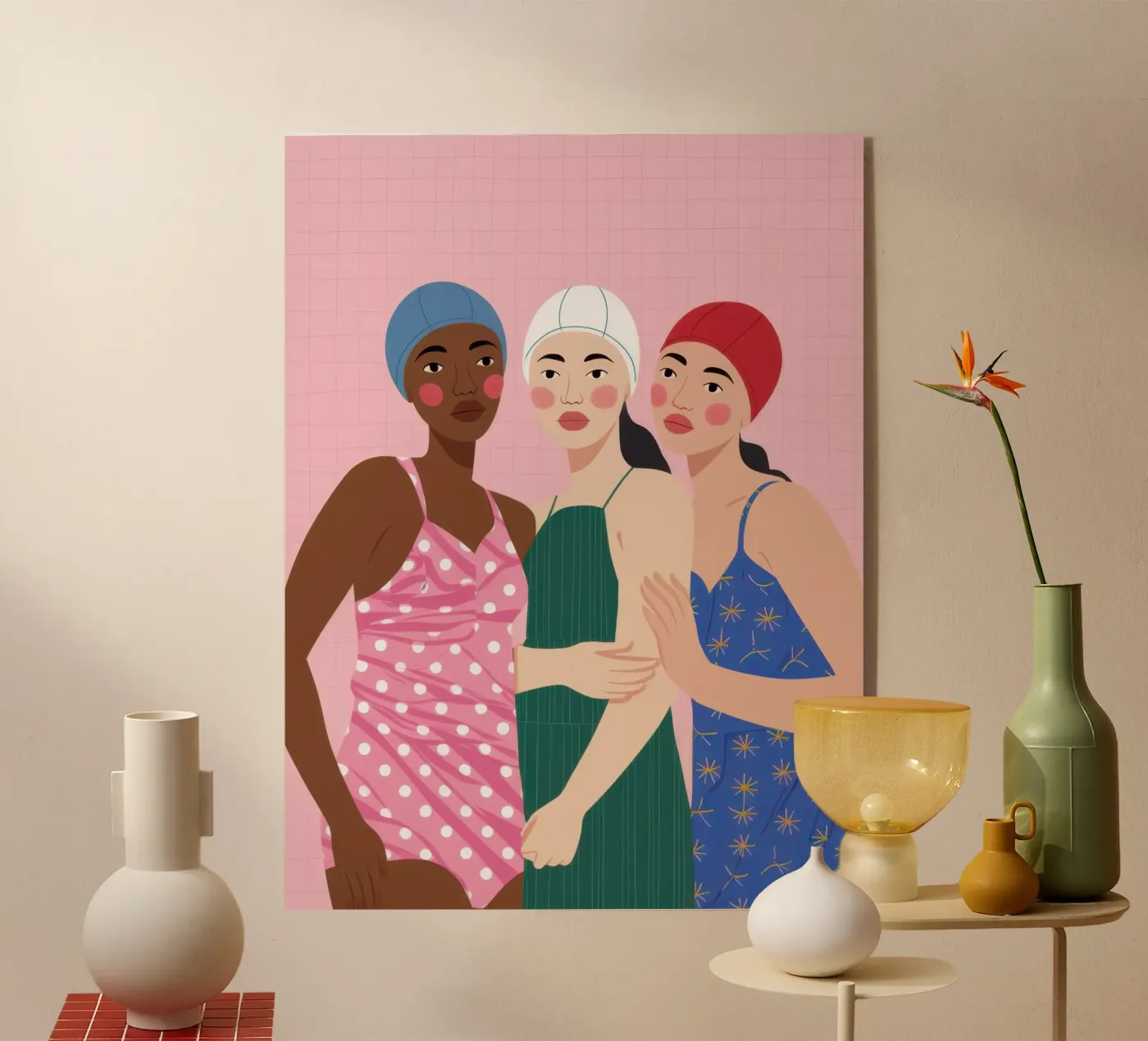 Trio of Friends plexiglass da Sentinel Glow